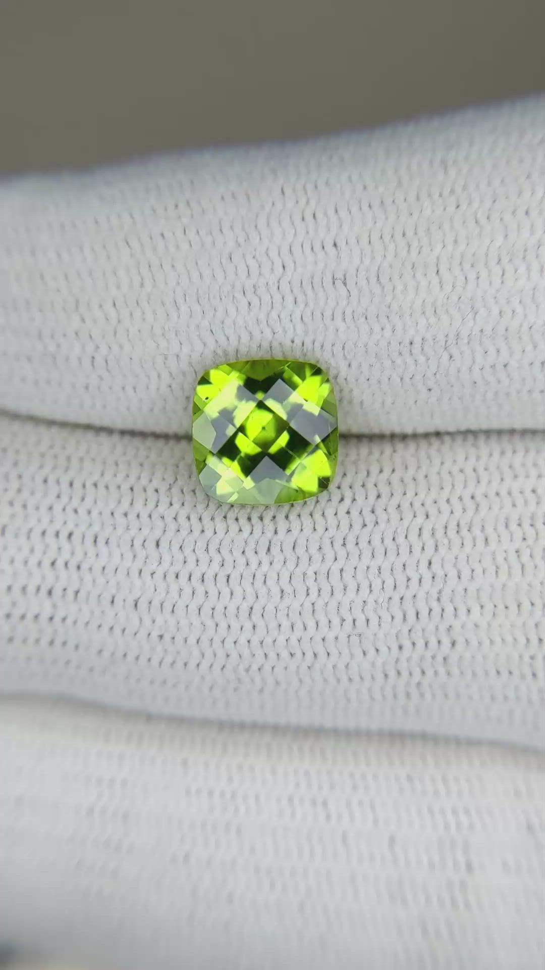 2.73 Ct. Peridot from Burma (Myanmar) Size Video