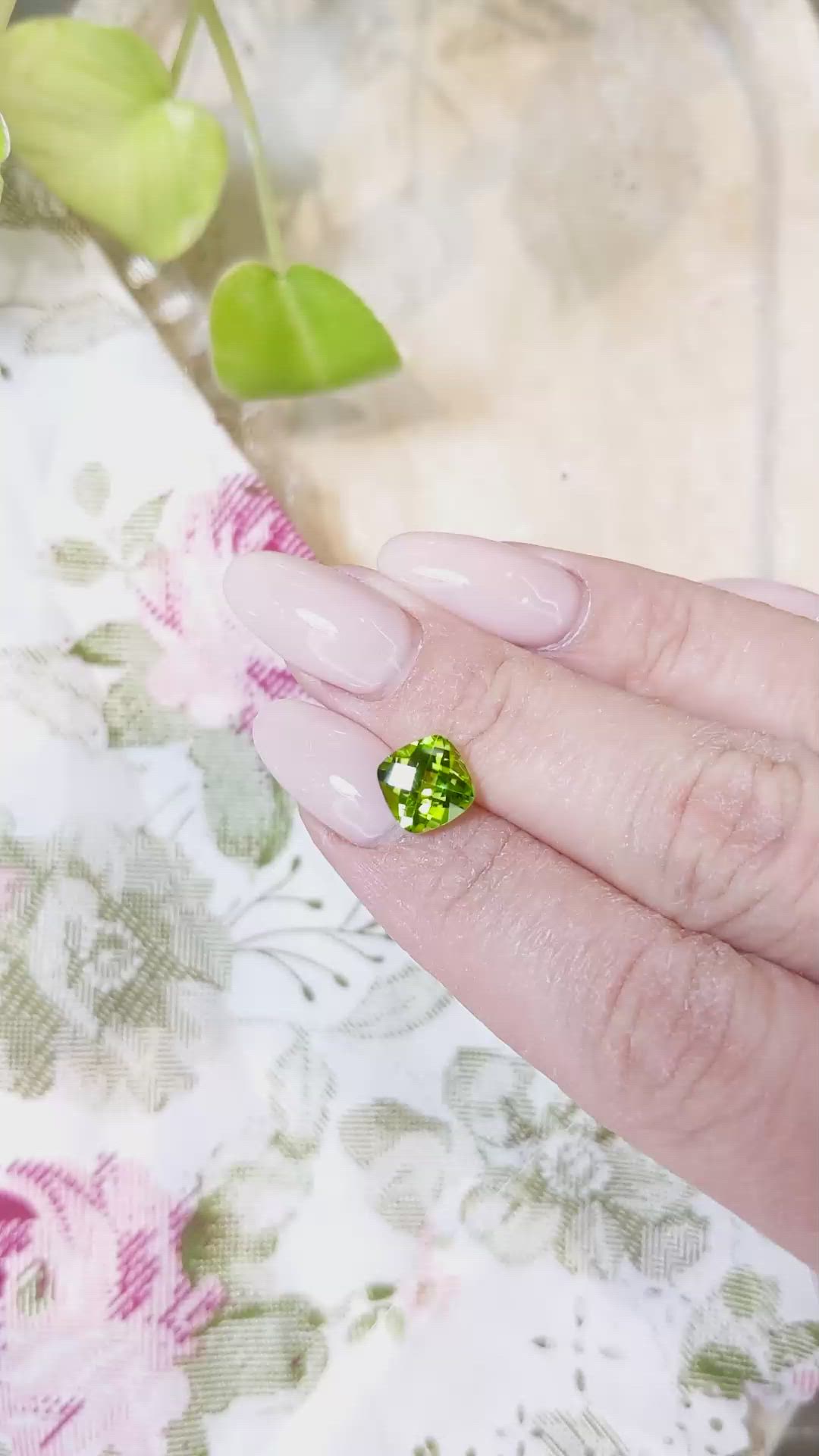 2.73 Ct. Peridot from Burma (Myanmar) Size Video