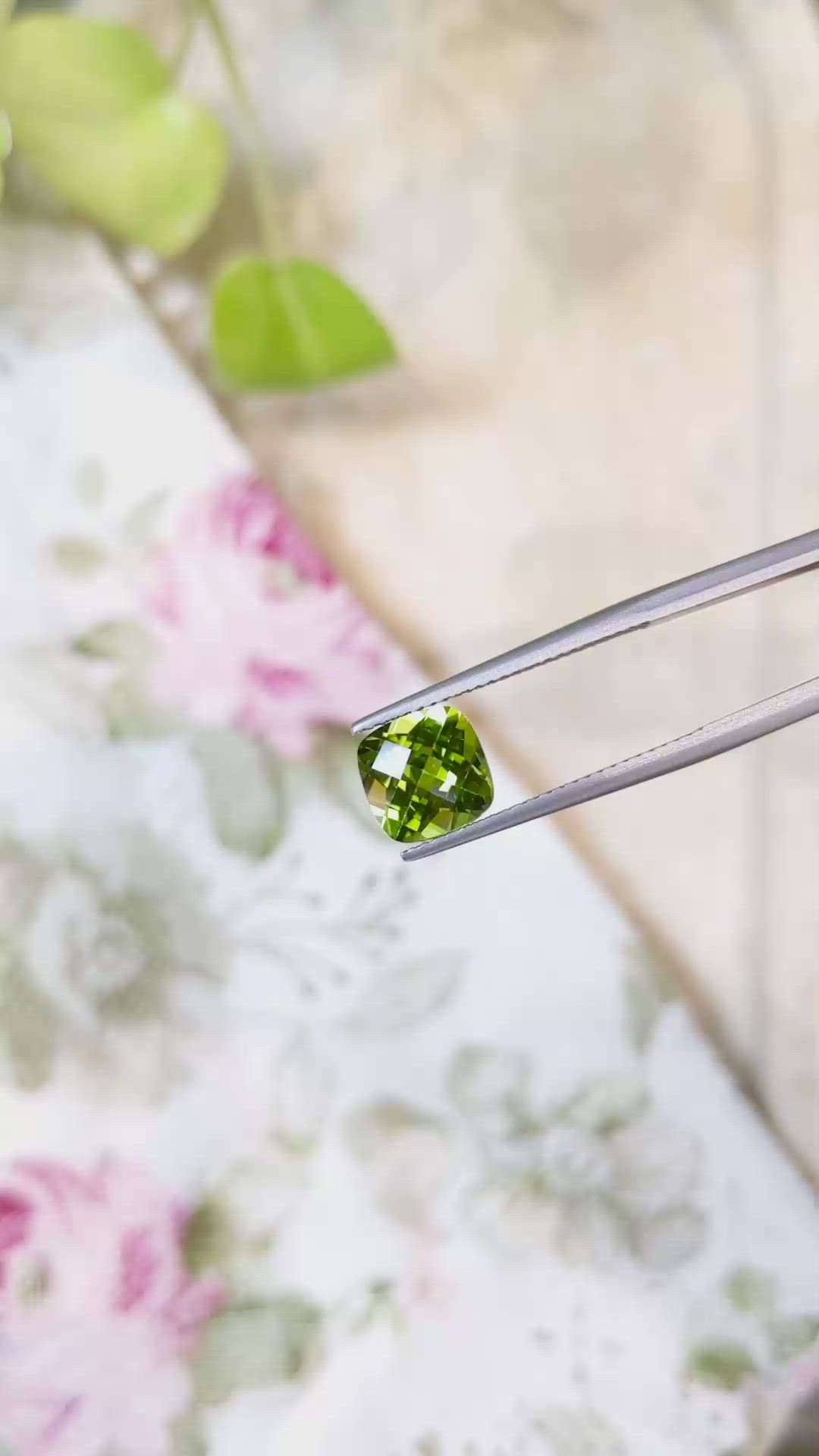 2.73 Ct. Peridot from Burma (Myanmar) Size Video