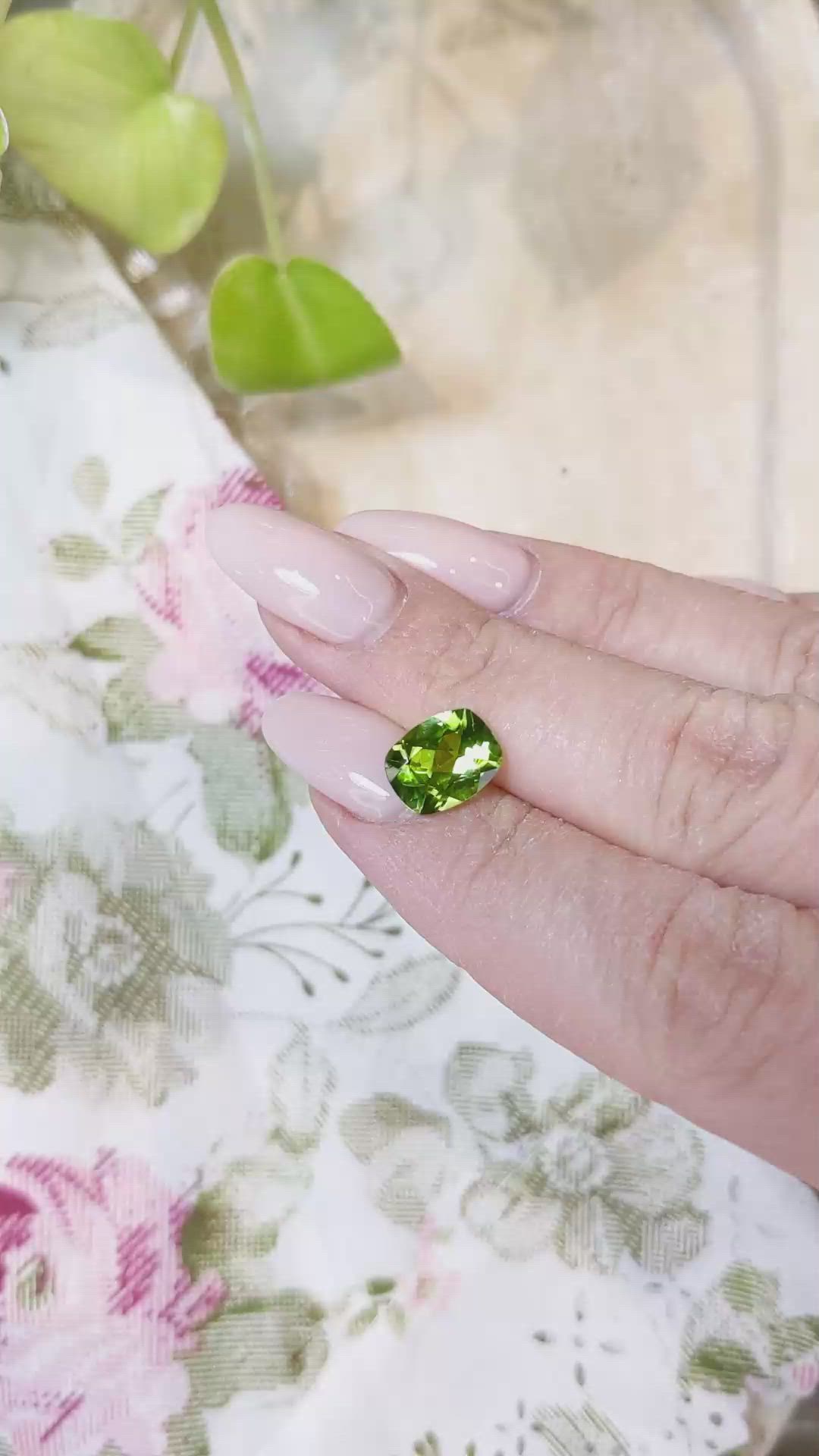 2.31 Ct. Peridot from Burma (Myanmar) Size Video