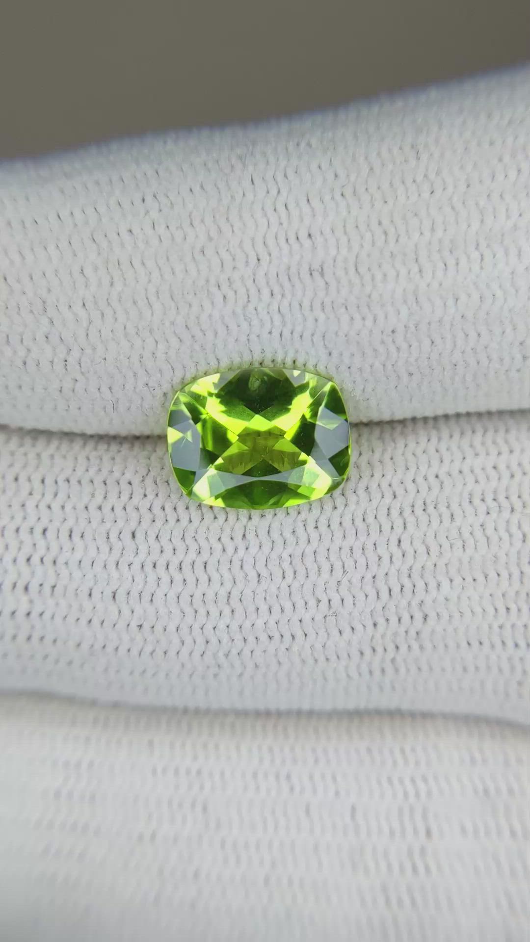 2.31 Ct. Peridot from Burma (Myanmar) Size Video