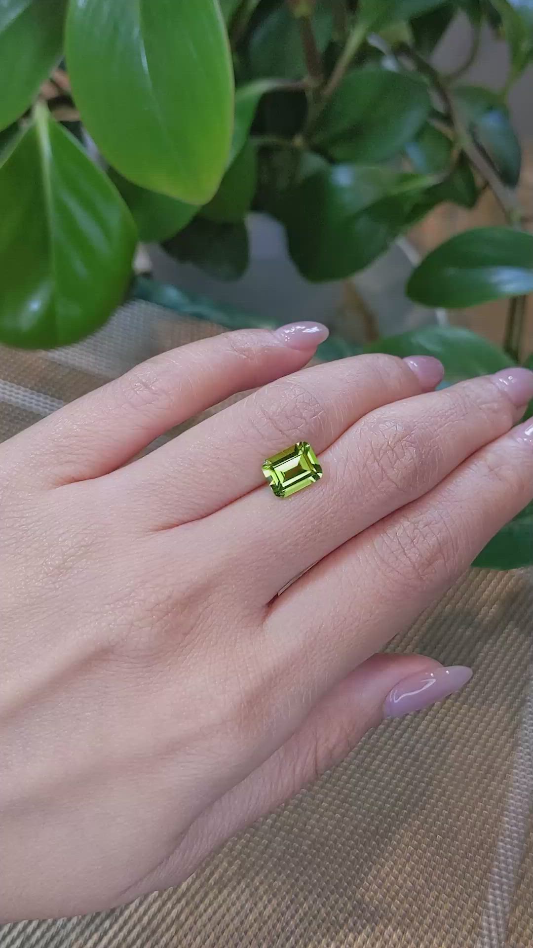 2.31 Ct. Peridot from Burma (Myanmar) Size Video