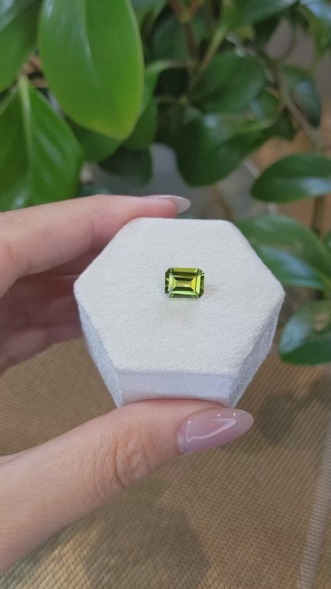 2.08 Ct. Peridot from Burma (Myanmar) Size Video