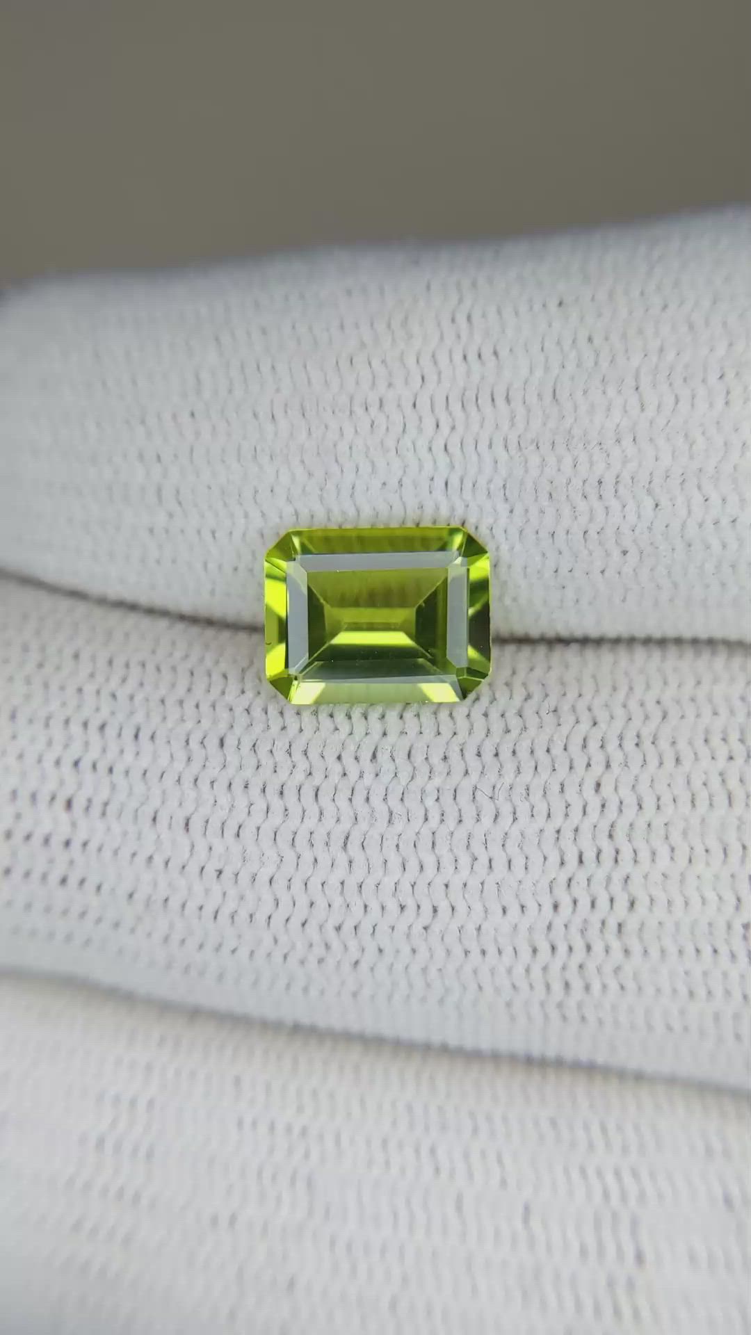 2.08 Ct. Peridot from Burma (Myanmar) Size Video