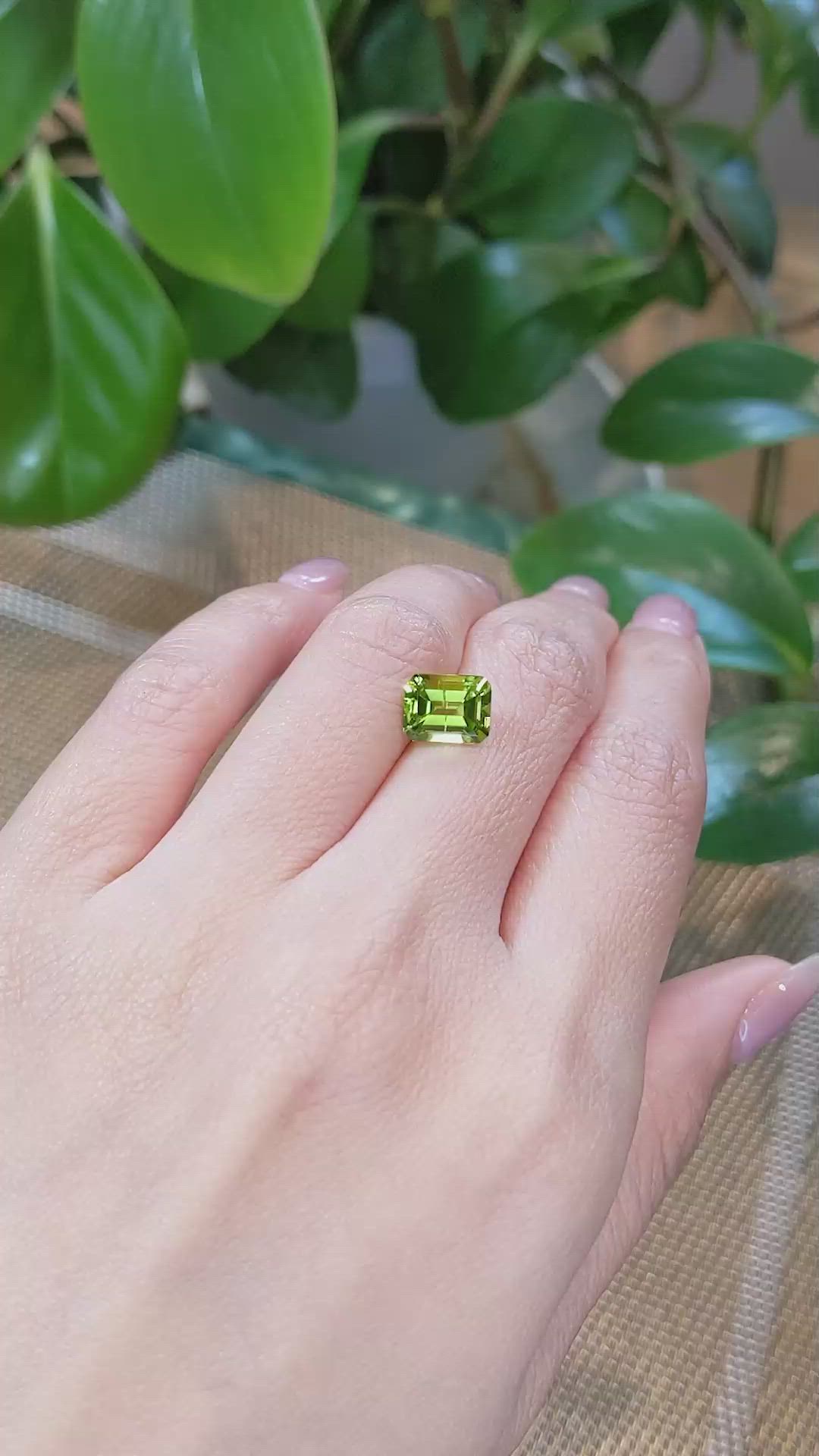 2.69 Ct. Peridot from Burma (Myanmar) Size Video