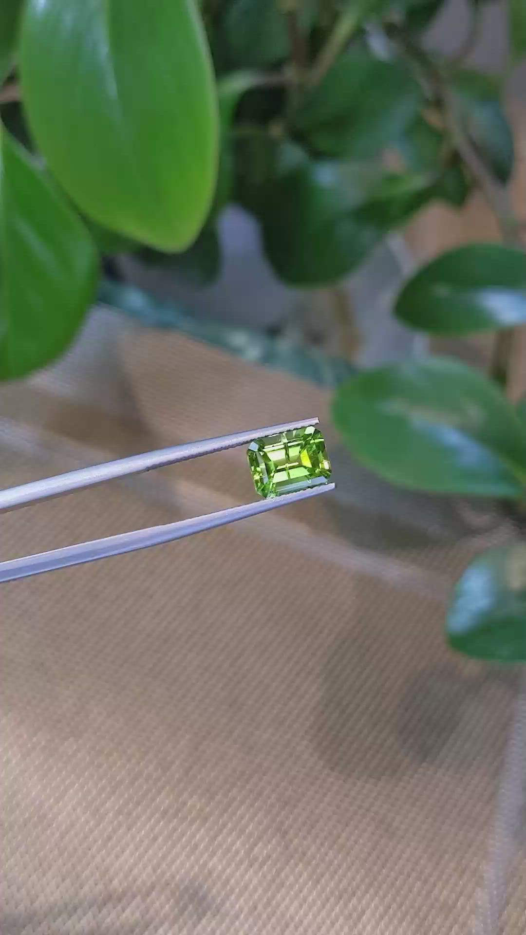 2.69 Ct. Peridot from Burma (Myanmar) Size Video