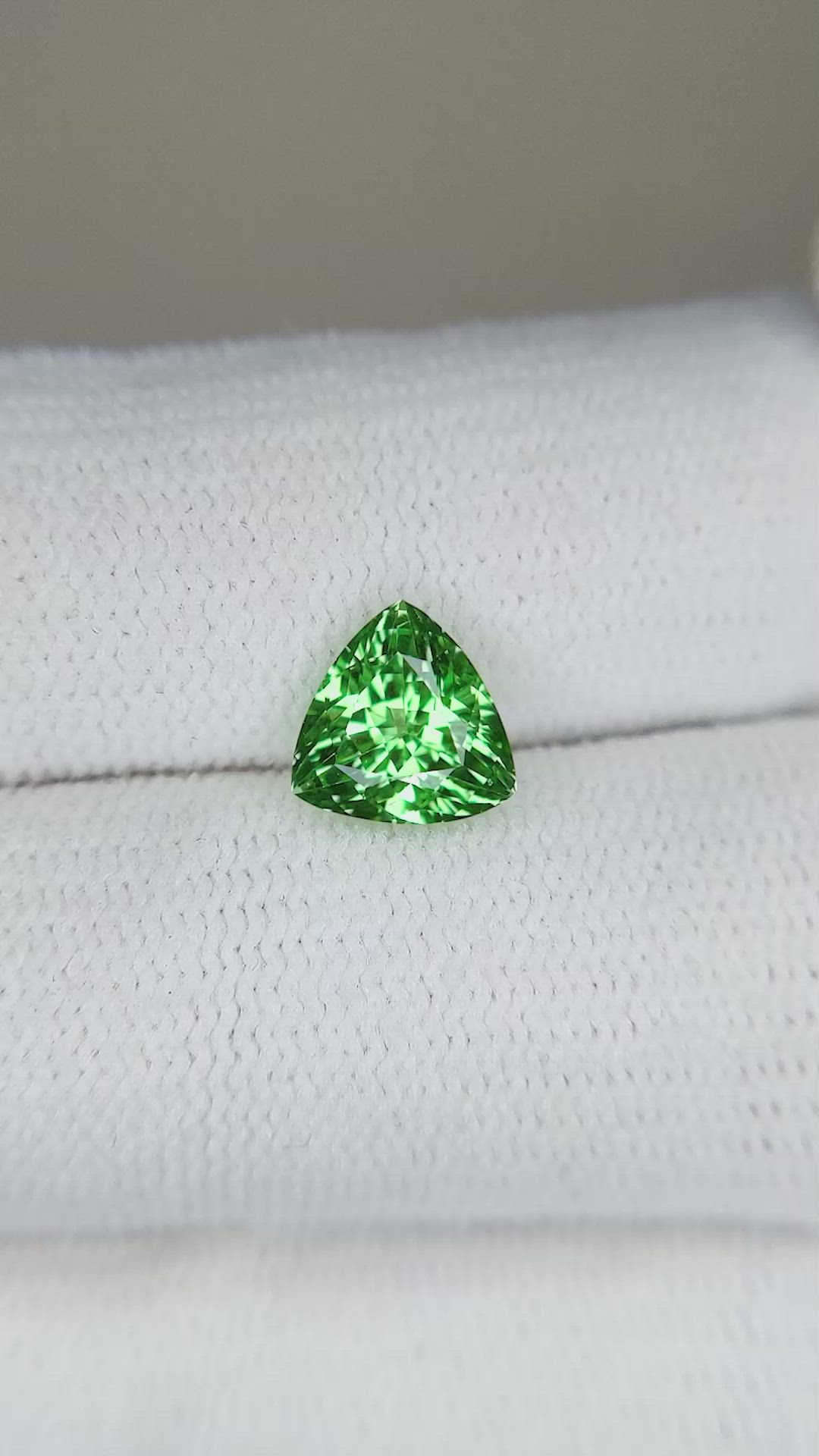 1.28 Ct. Tsavorite Garnet from Tanzania Size Video