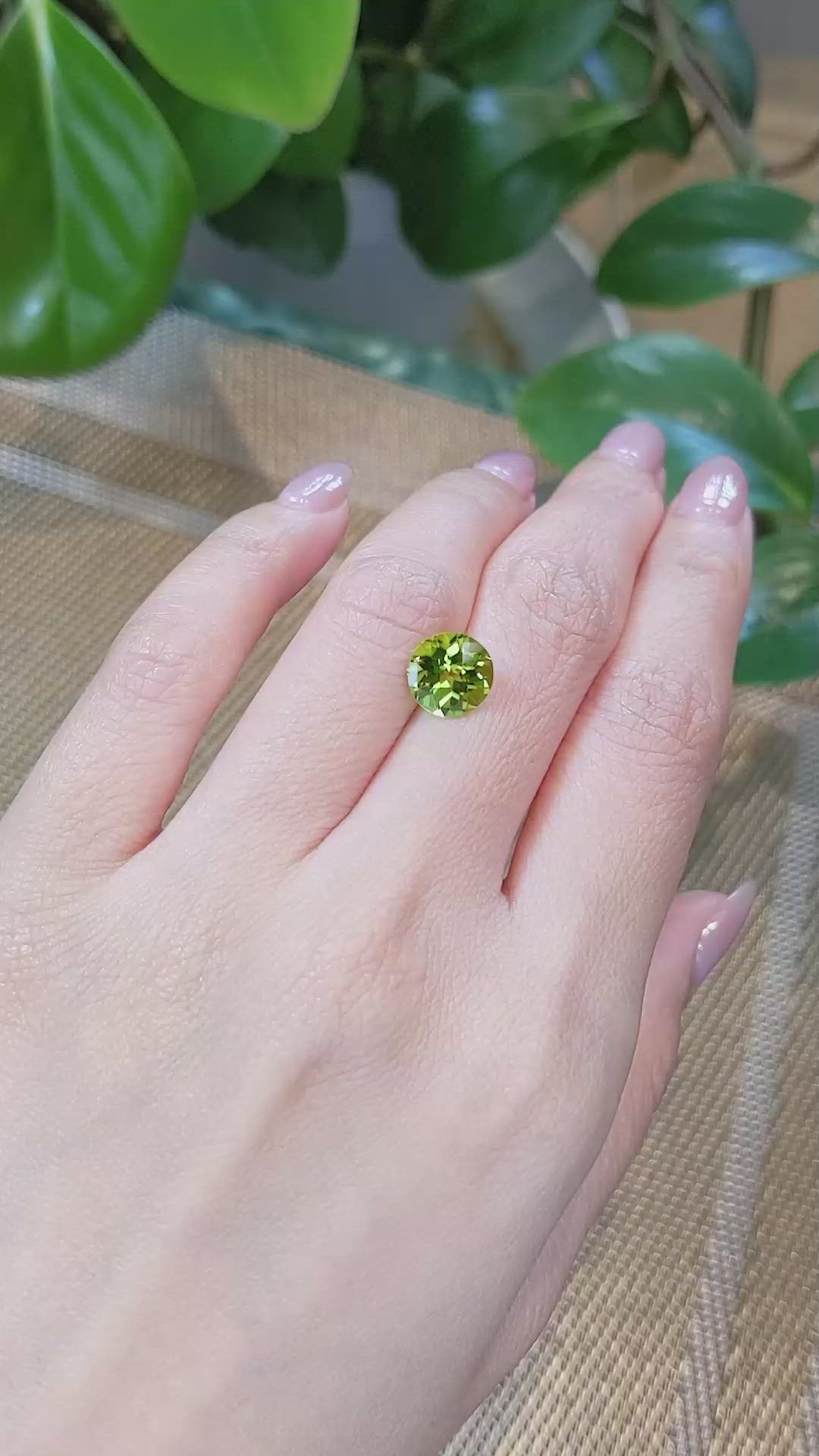 2.89 Ct. Peridot from Burma (Myanmar) Size Video