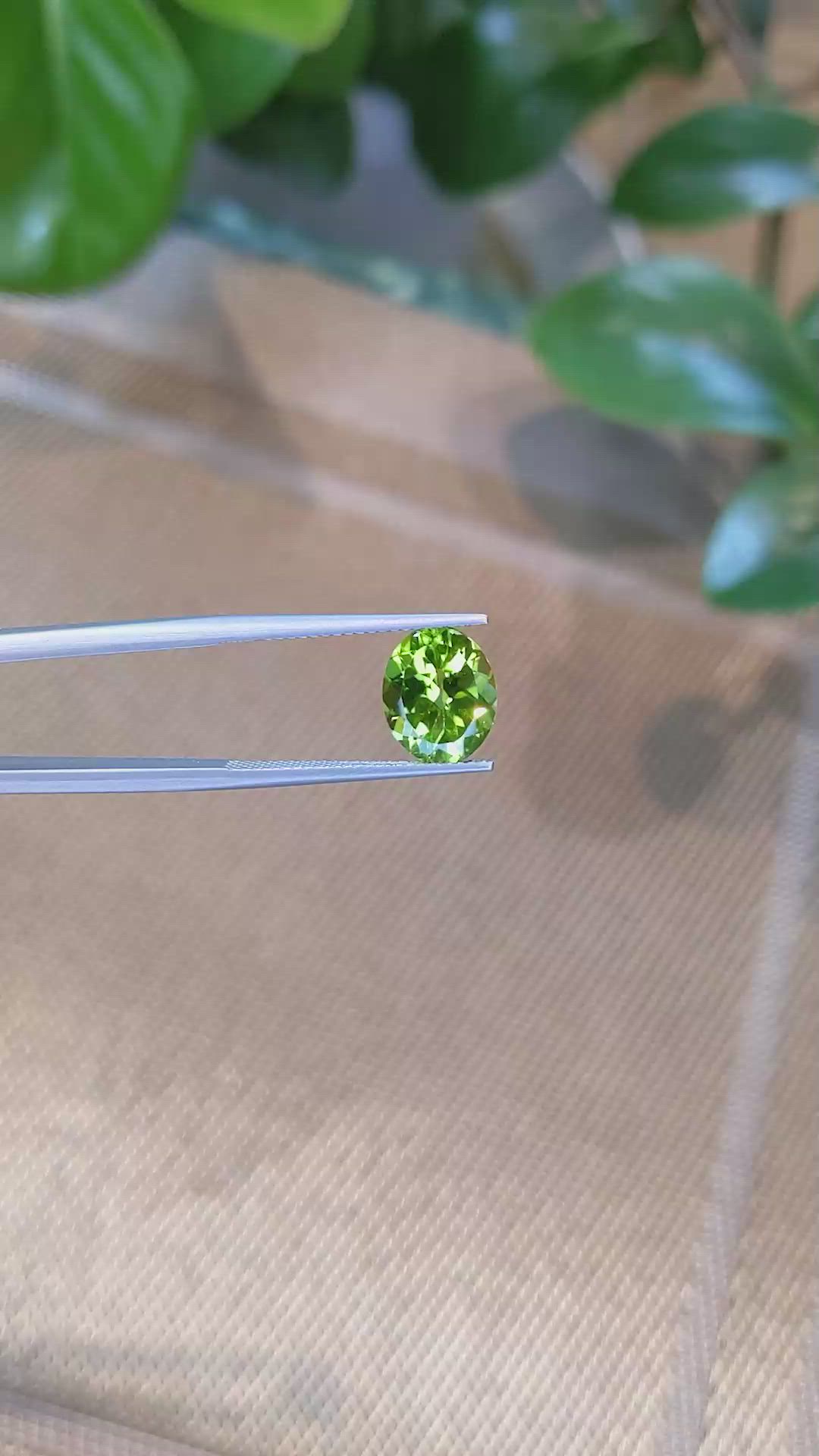 3.42 Ct. Peridot from Burma (Myanmar) Size Video