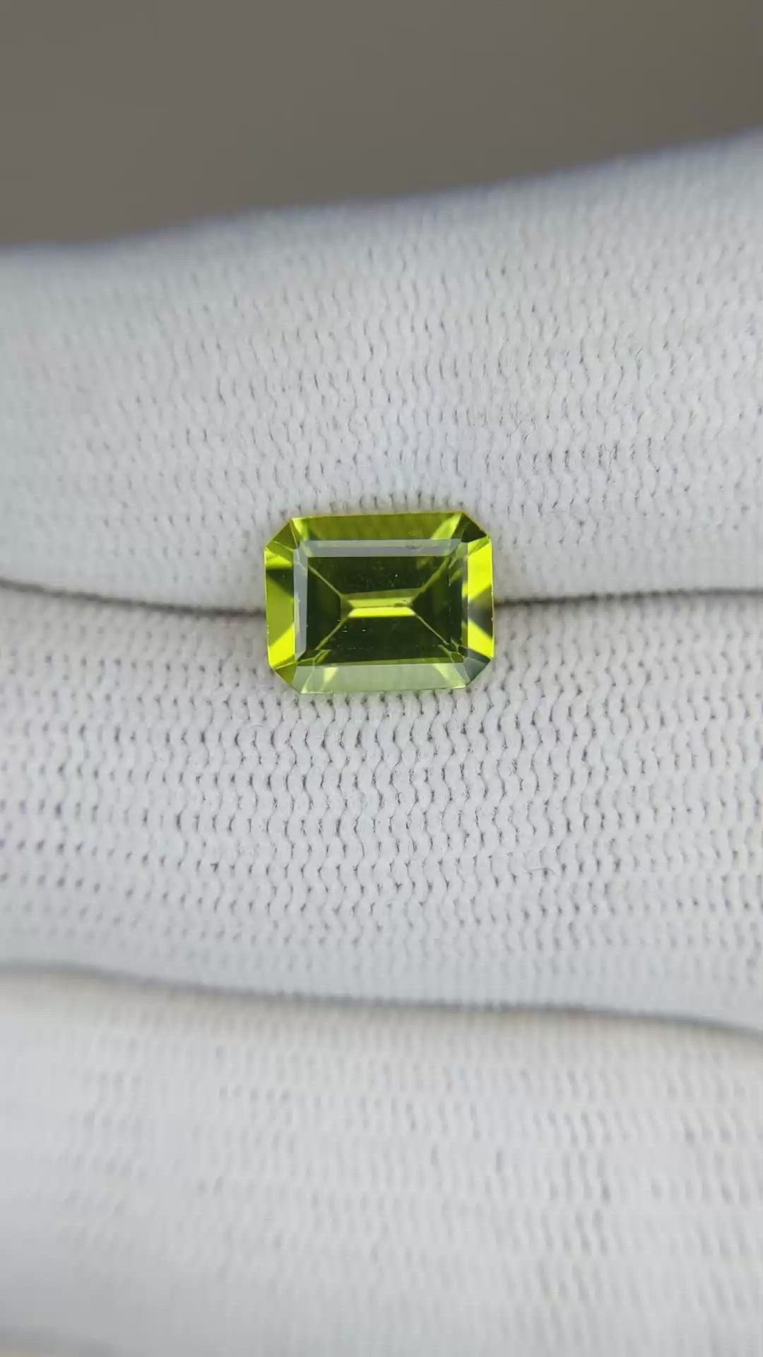 2.23 Ct. Peridot from Burma (Myanmar) Size Video