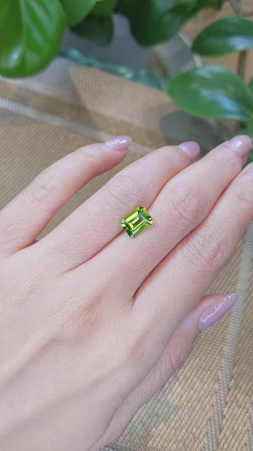 2.23 Ct. Peridot from Burma (Myanmar) Size Video