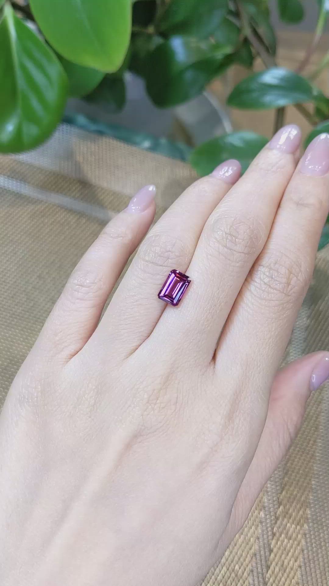 2.08 Ct. Garnet from Mozambique Size Video