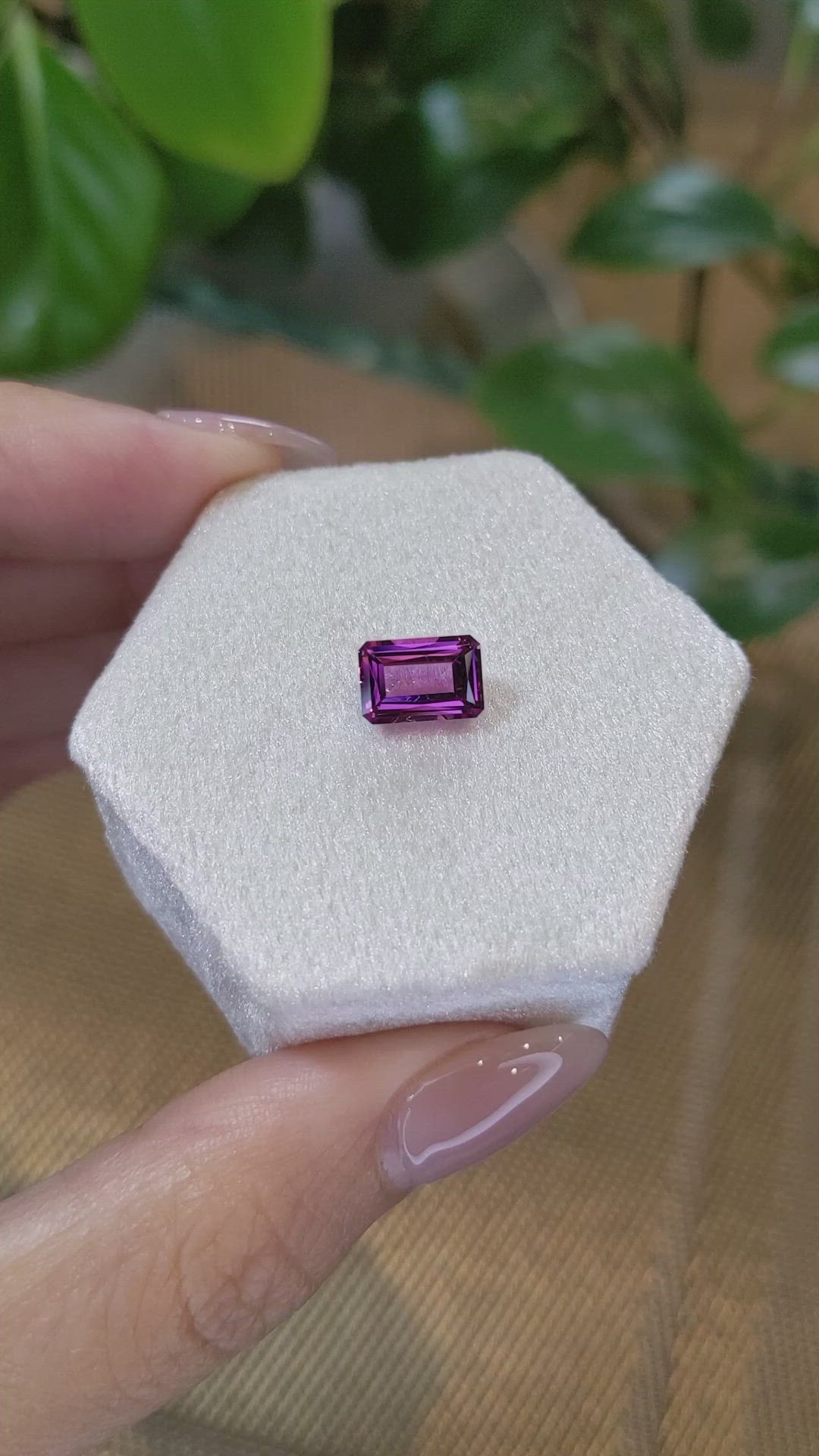 2.08 Ct. Garnet from Mozambique Size Video