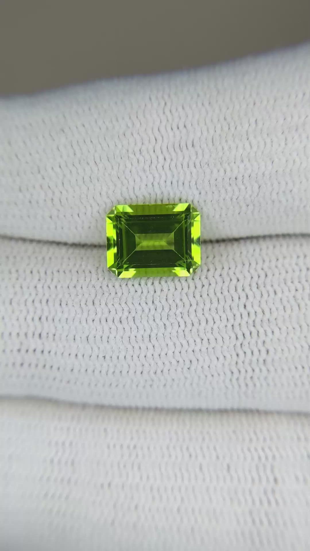 2.44 Ct. Peridot from Burma (Myanmar) Size Video