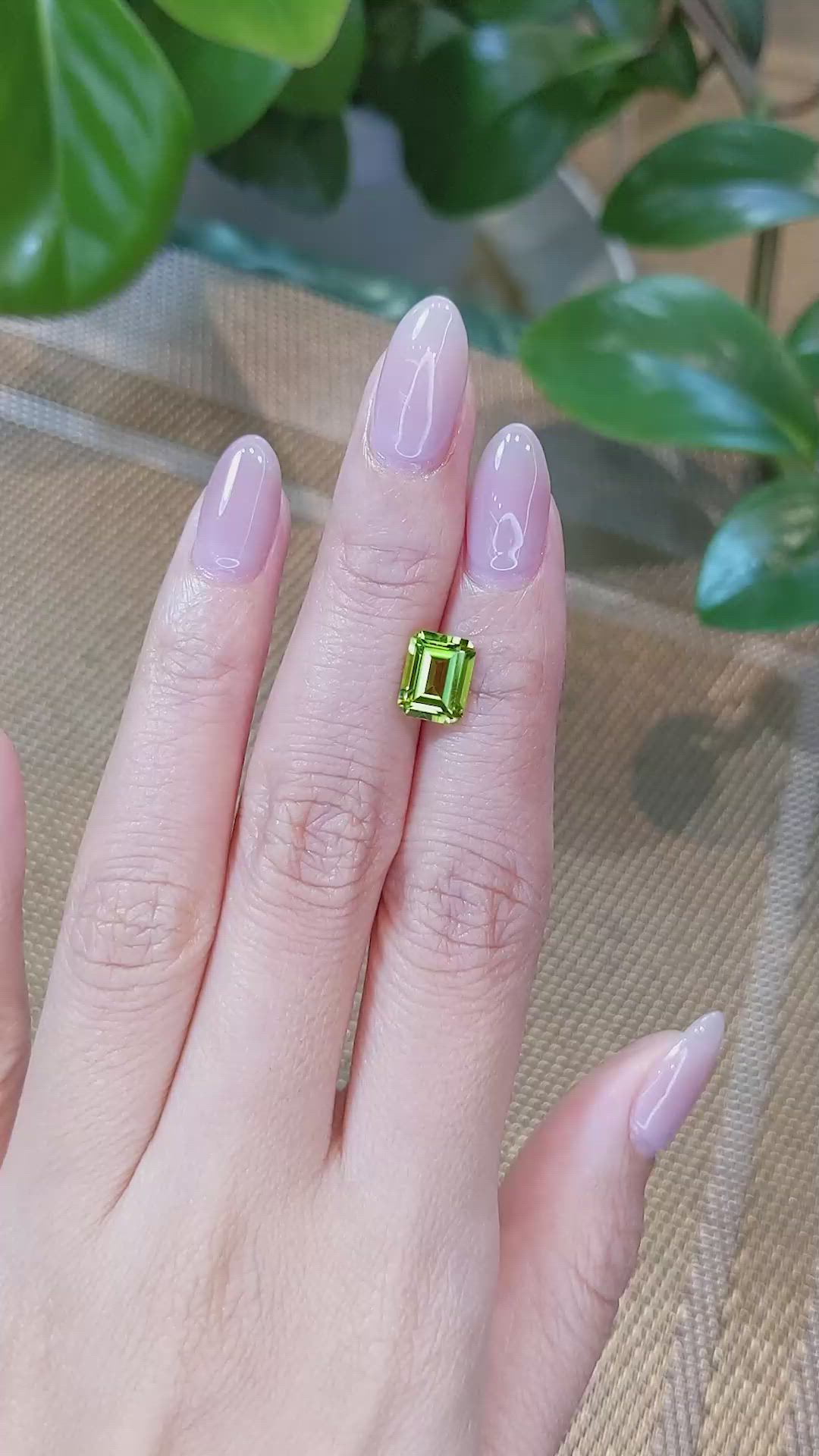 2.44 Ct. Peridot from Burma (Myanmar) Size Video