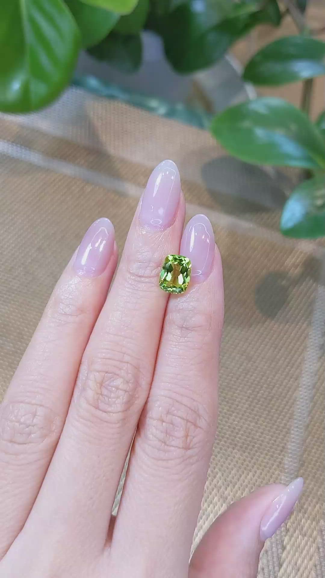 2.27 Ct. Peridot from Burma (Myanmar) Size Video