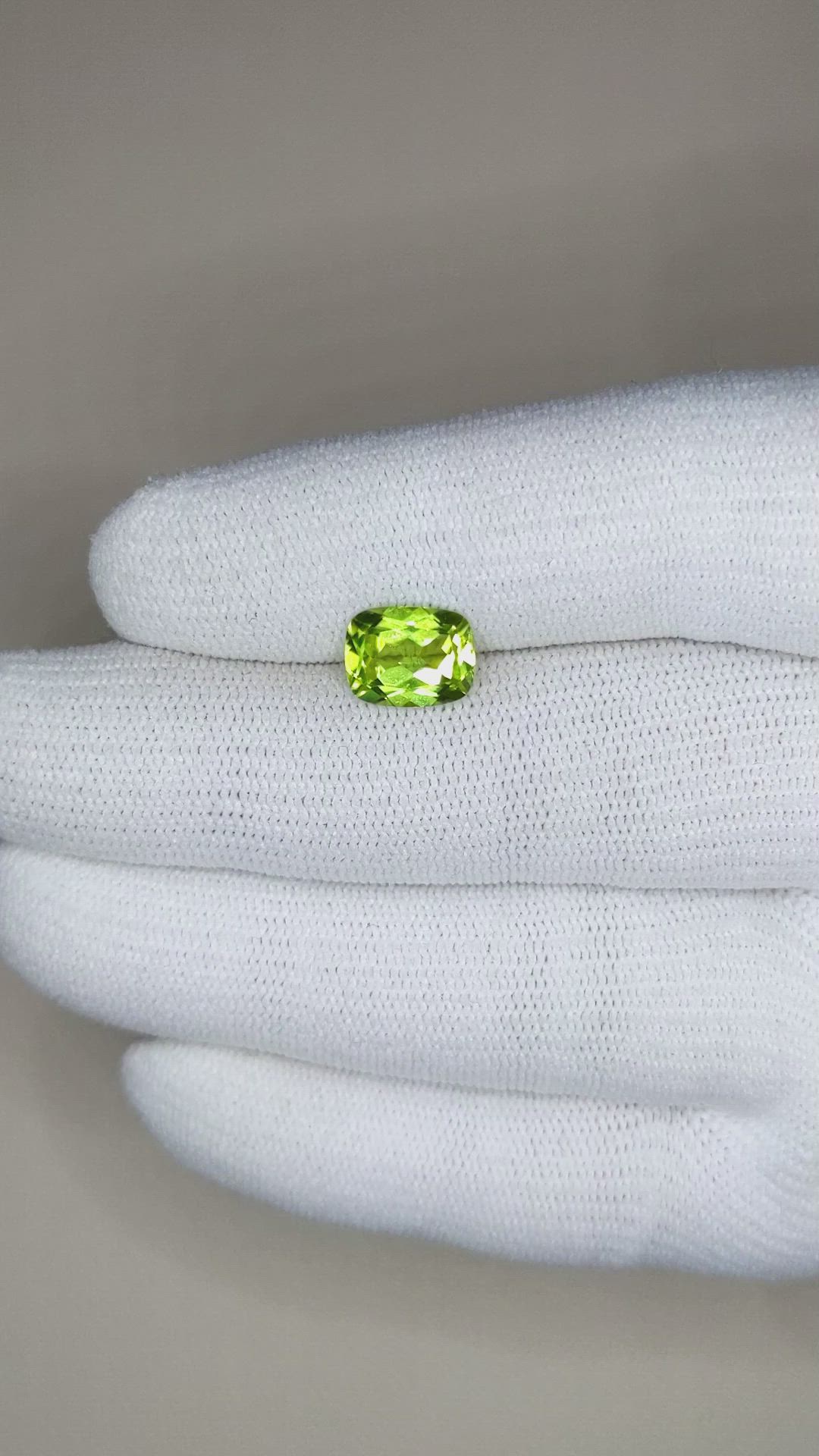 2.27 Ct. Peridot from Burma (Myanmar) Size Video
