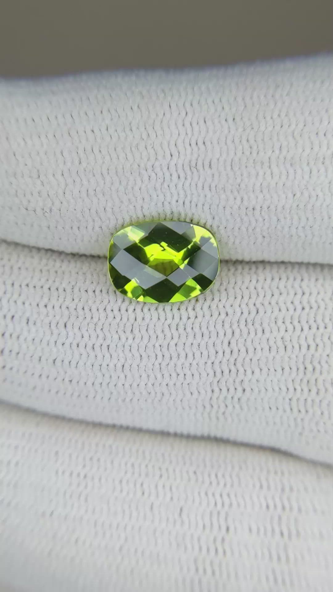 2.26 Ct. Peridot from Burma (Myanmar) Size Video