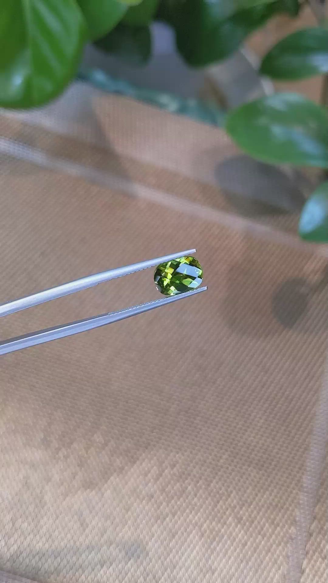 2.26 Ct. Peridot from Burma (Myanmar) Size Video