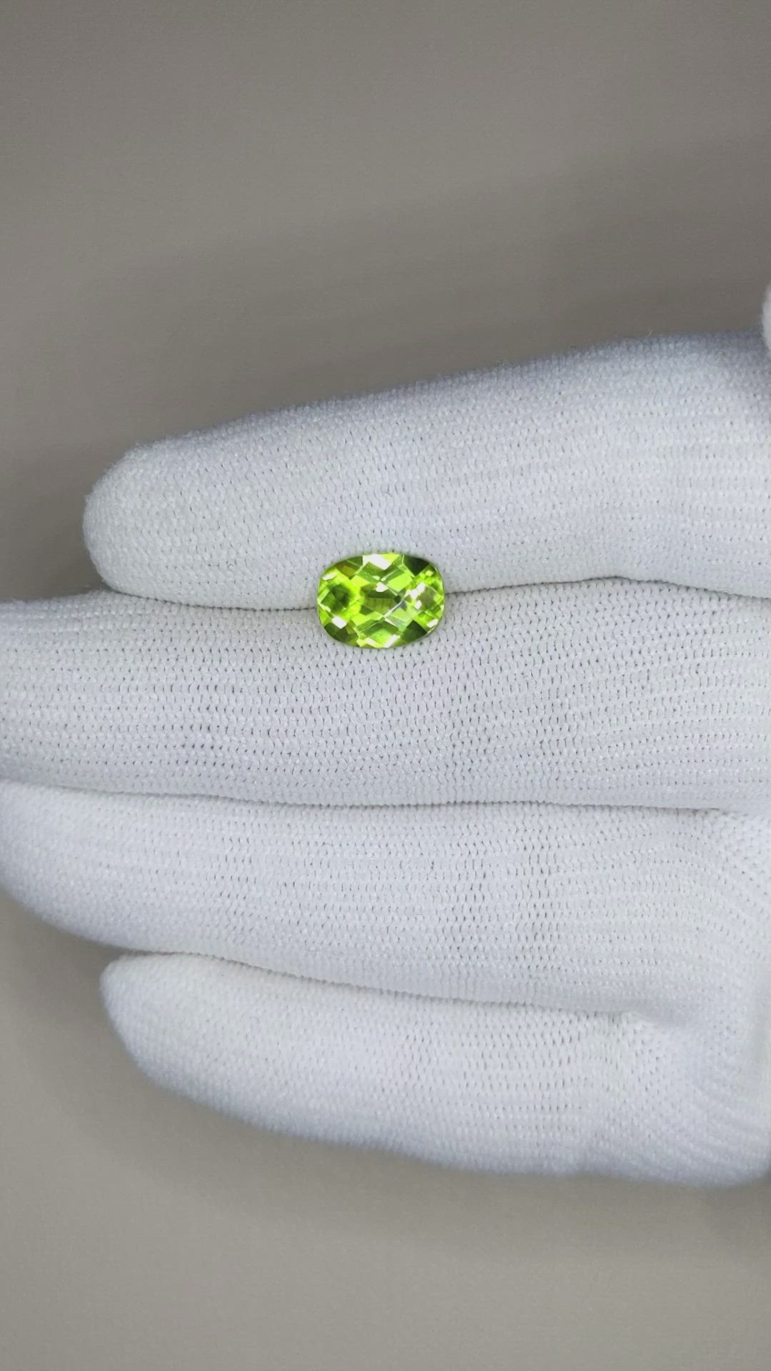 2.26 Ct. Peridot from Burma (Myanmar) Size Video