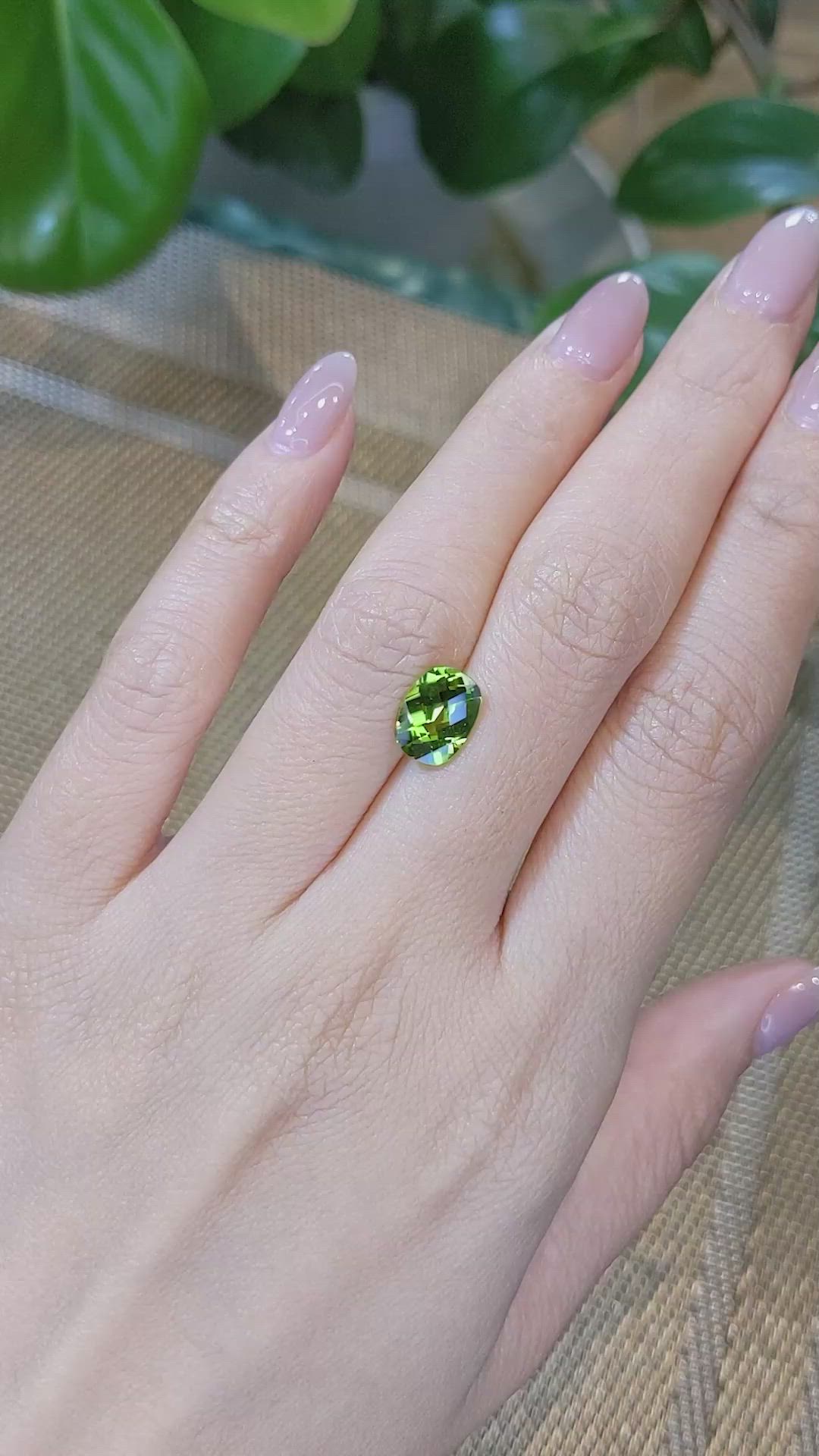 2.26 Ct. Peridot from Burma (Myanmar) Size Video