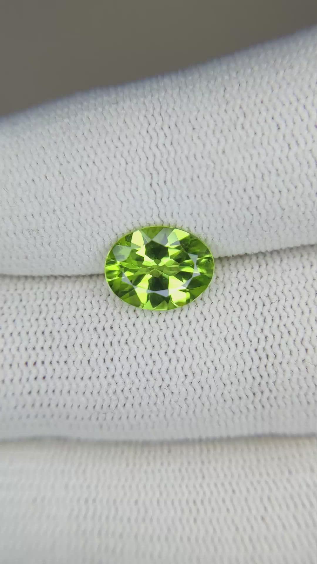 2.25 Ct. Peridot from Burma (Myanmar) Size Video