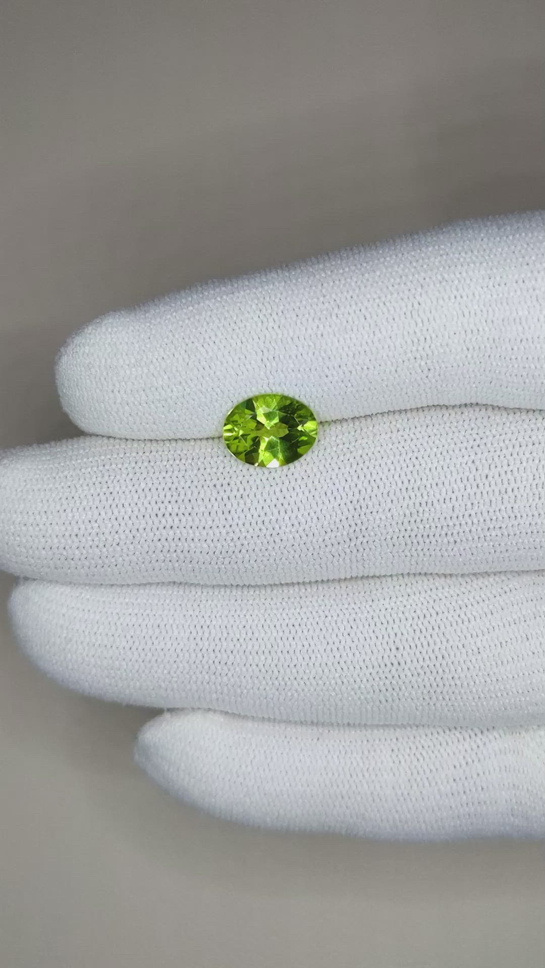 2.25 Ct. Peridot from Burma (Myanmar) Size Video