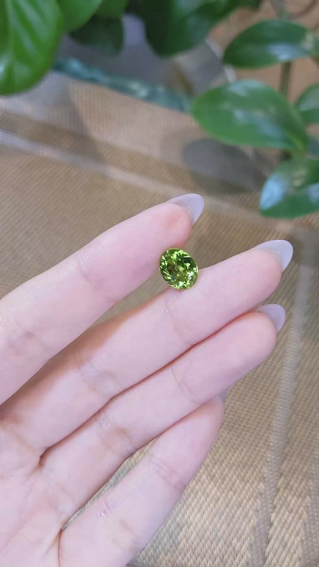 2.43 Ct. Peridot from Burma (Myanmar) Size Video
