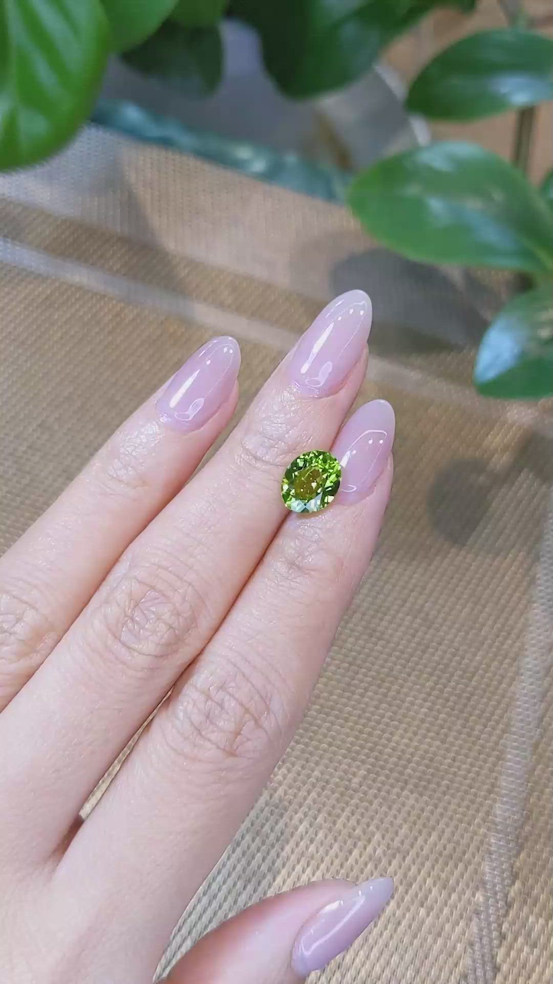 2.43 Ct. Peridot from Burma (Myanmar) Size Video