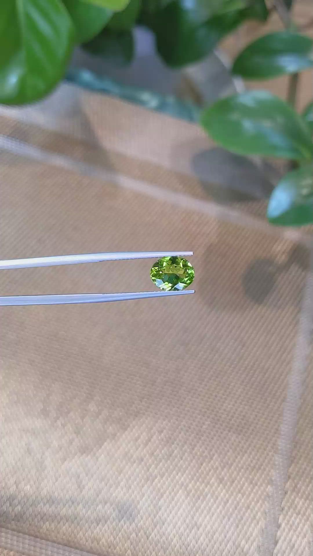 2.43 Ct. Peridot from Burma (Myanmar) Size Video