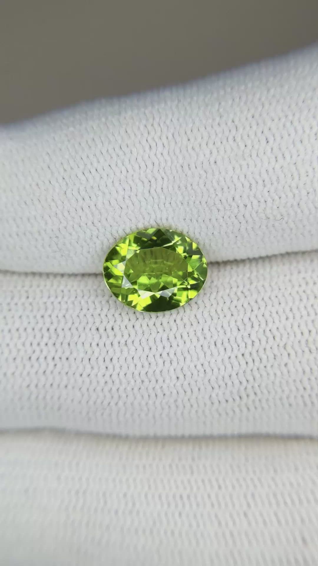 2.43 Ct. Peridot from Burma (Myanmar) Size Video