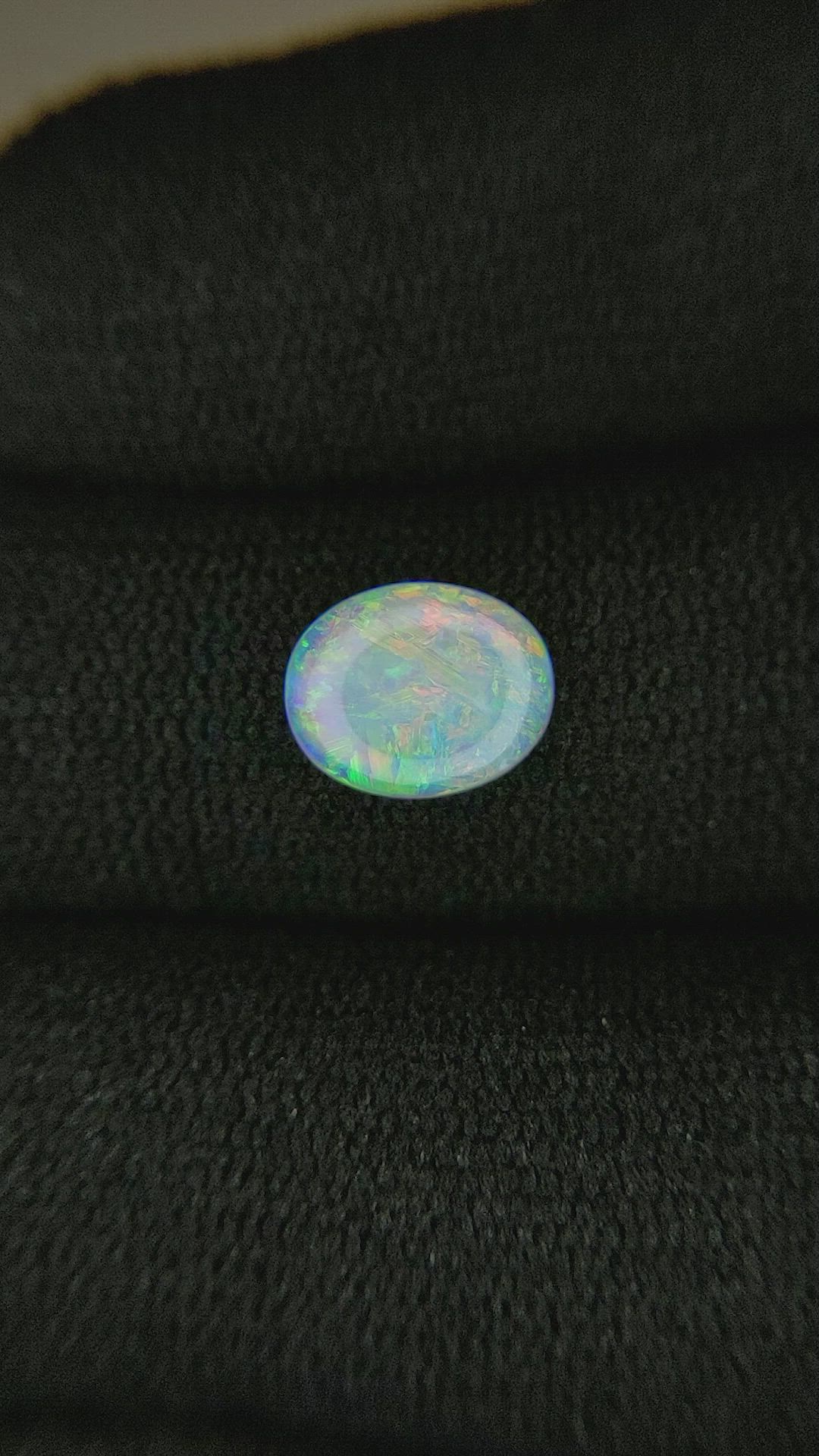 0.85 Ct. Cabochon Crystal/Jelly Opal from Australia Size Video