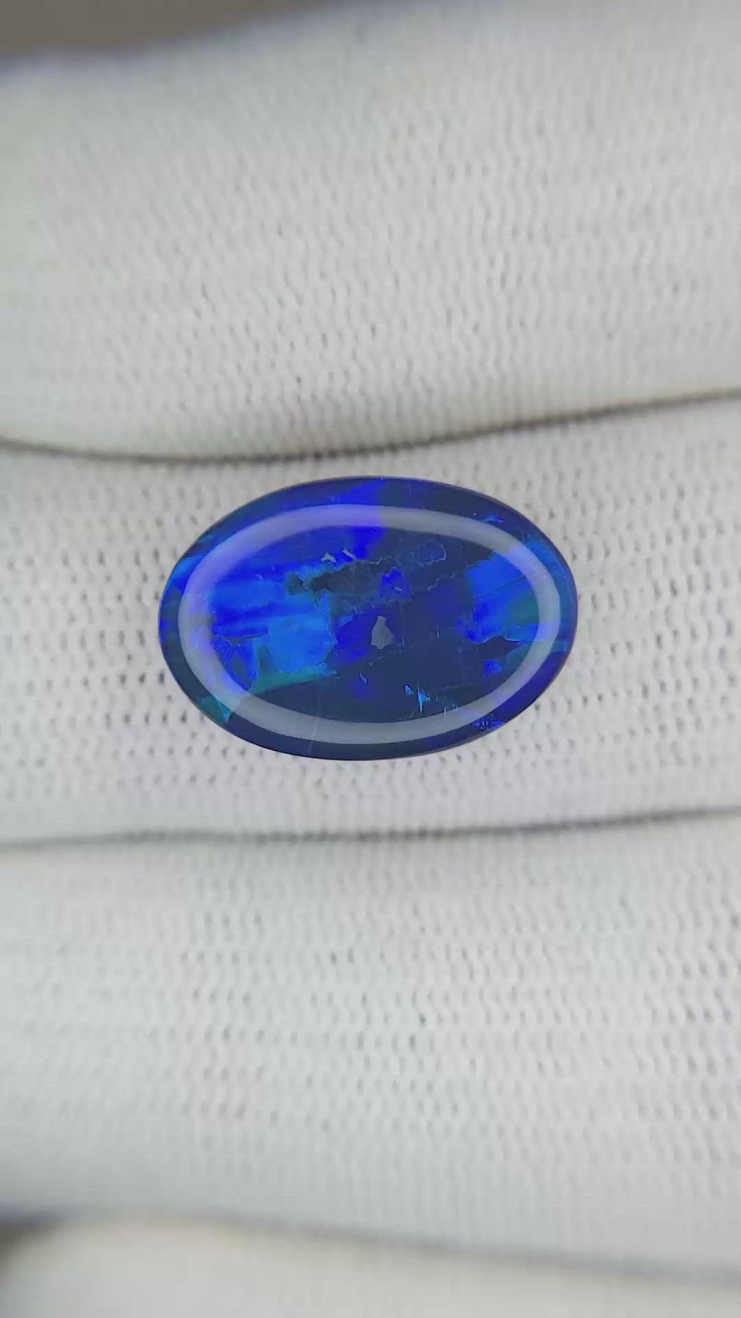 4.37 Ct. Black Opal from Australia Size Video