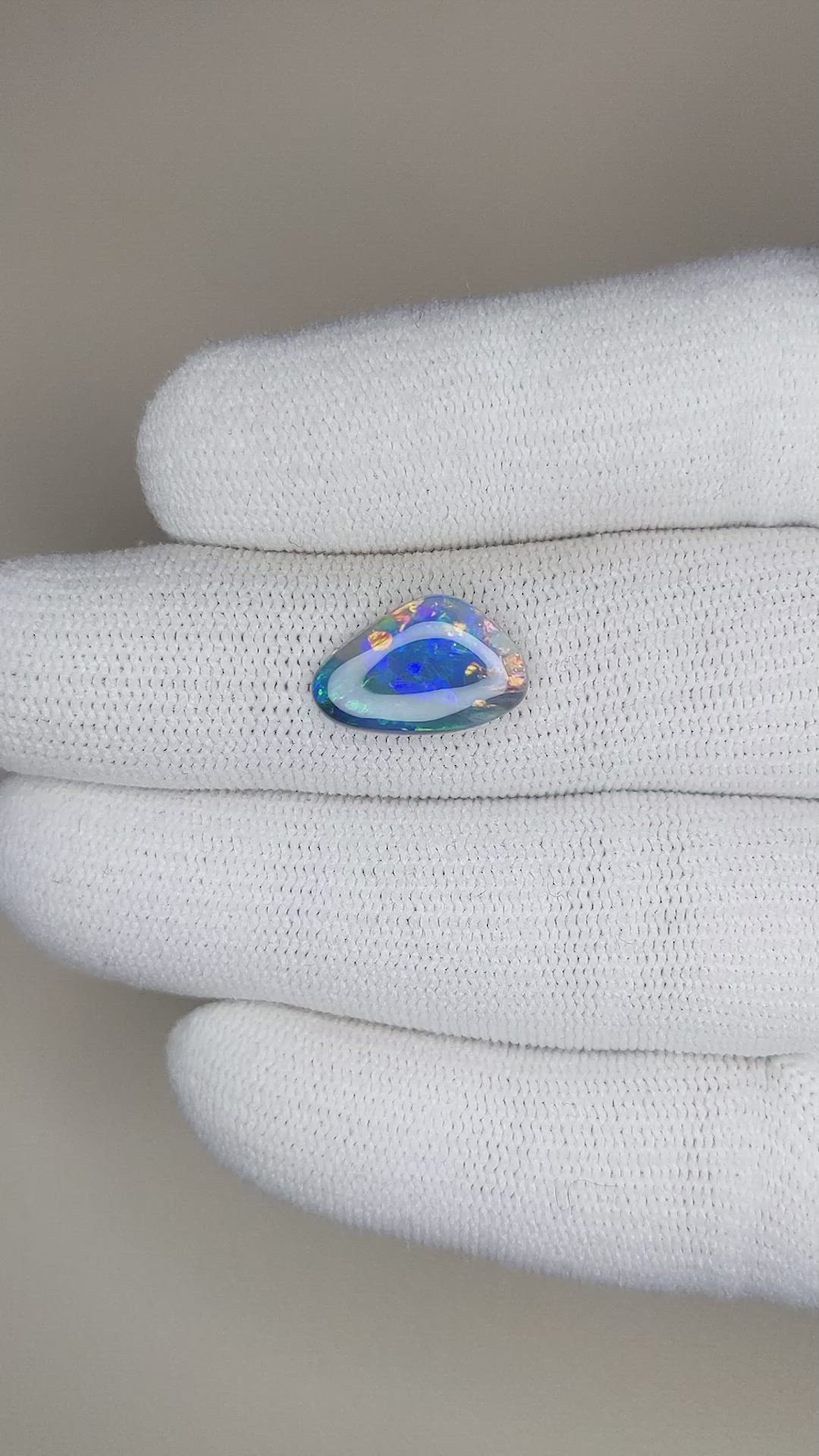 1.89 Ct. Black Opal from Australia Size Video
