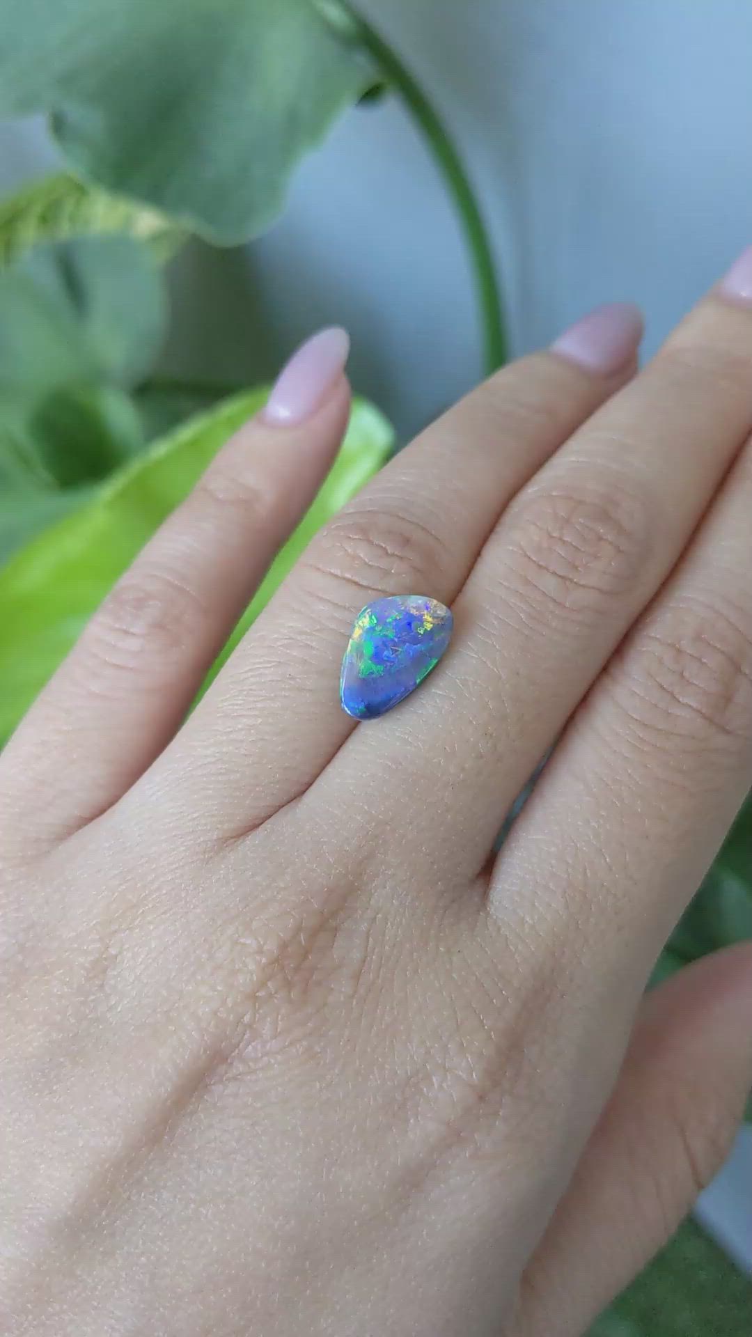 1.89 Ct. Black Opal from Australia Size Video
