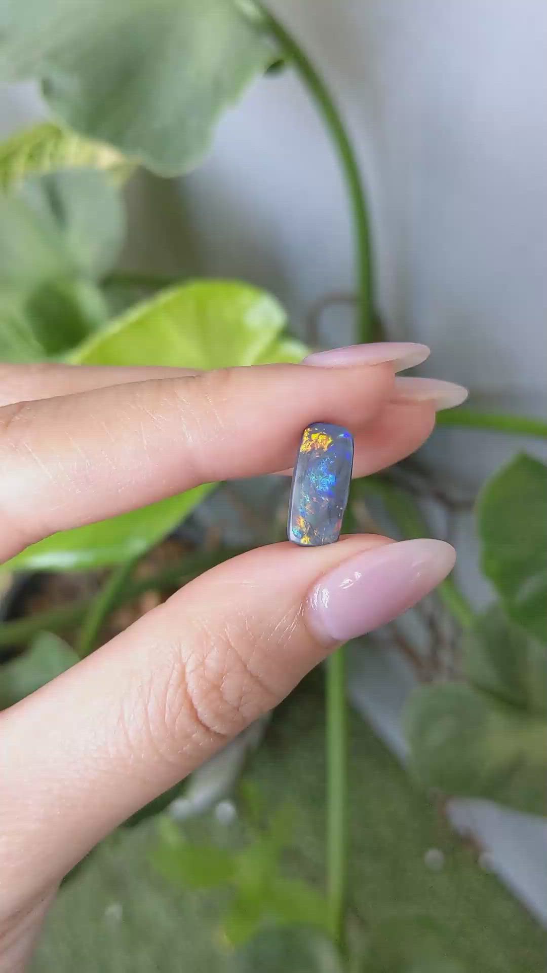 1.72 Ct. Black Opal from Australia Size Video