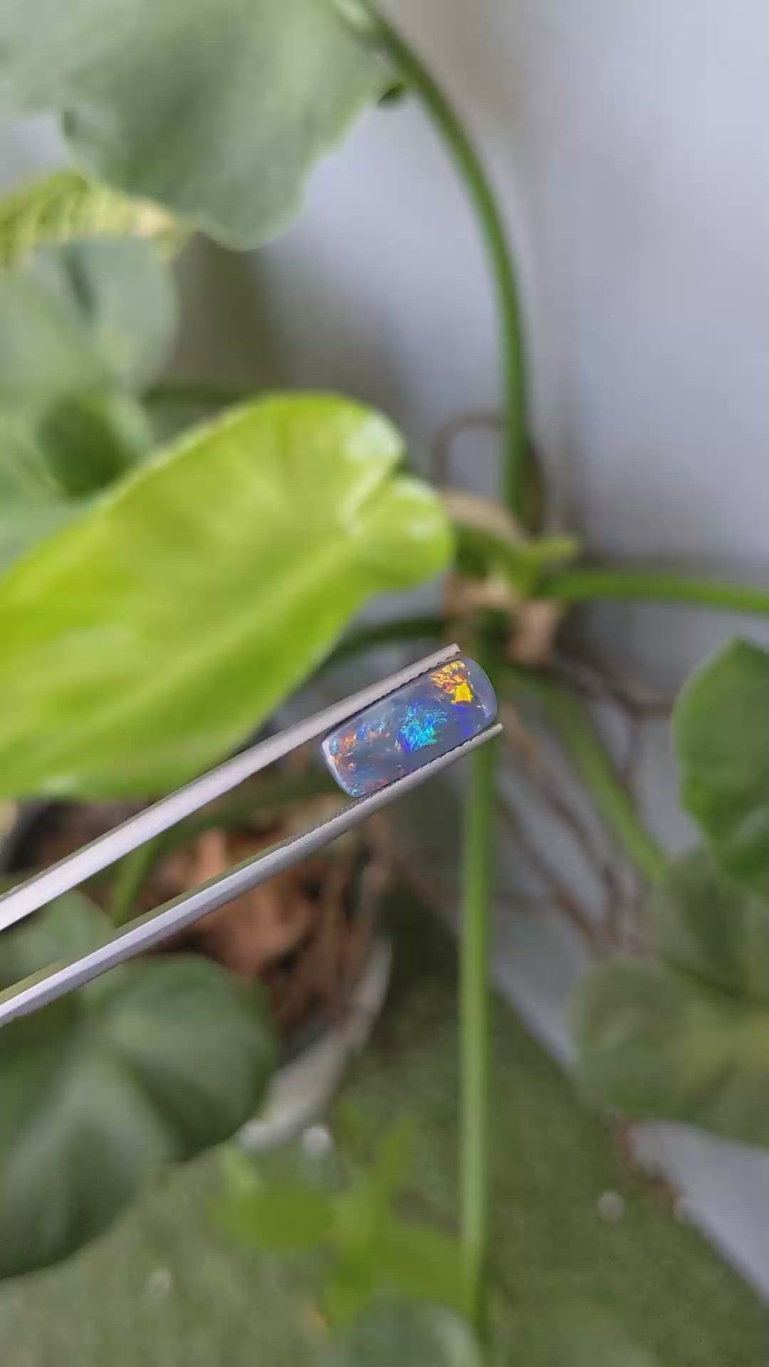 1.72 Ct. Black Opal from Australia Size Video