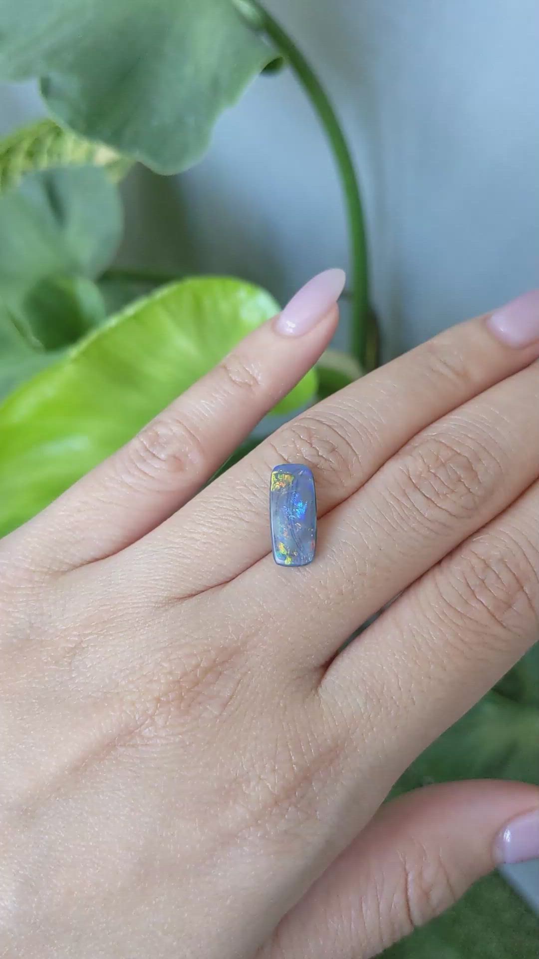 1.72 Ct. Black Opal from Australia Size Video