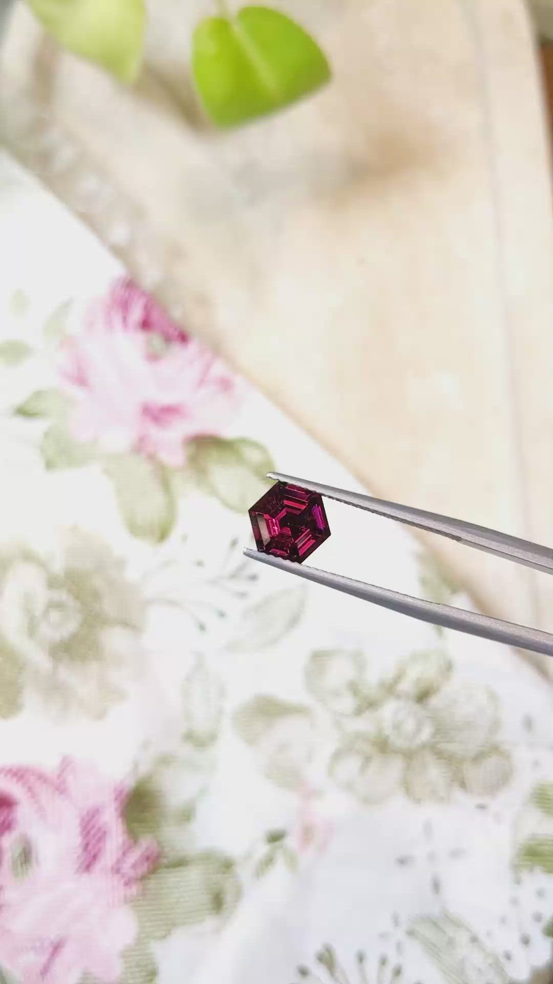 2.02 Ct. Garnet from Ceylon (Sri Lanka) Size Video