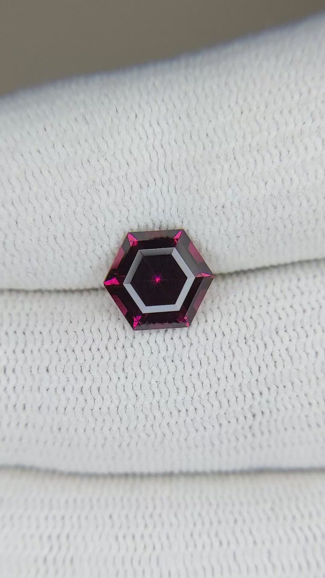 2.02 Ct. Garnet from Ceylon (Sri Lanka) Size Video