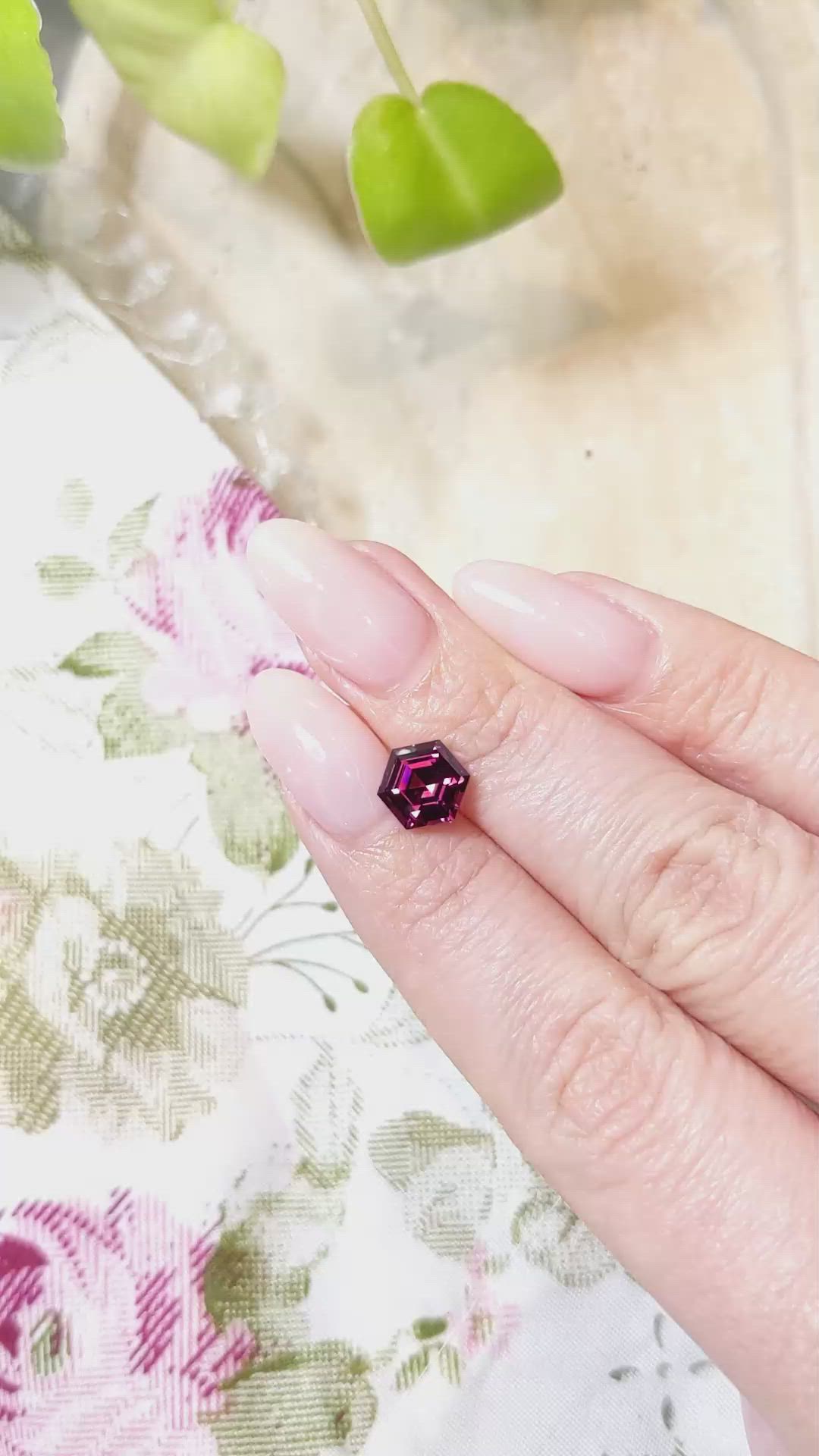 2.02 Ct. Garnet from Ceylon (Sri Lanka) Size Video