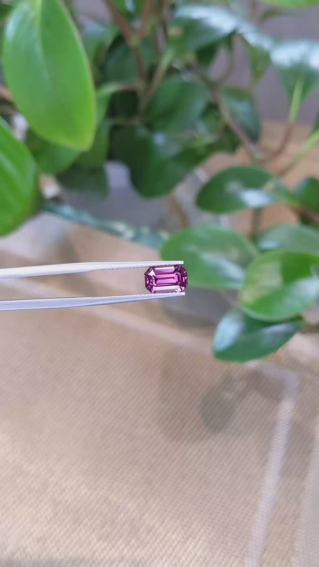 2.73 Ct. Garnet from Ceylon (Sri Lanka) Size Video