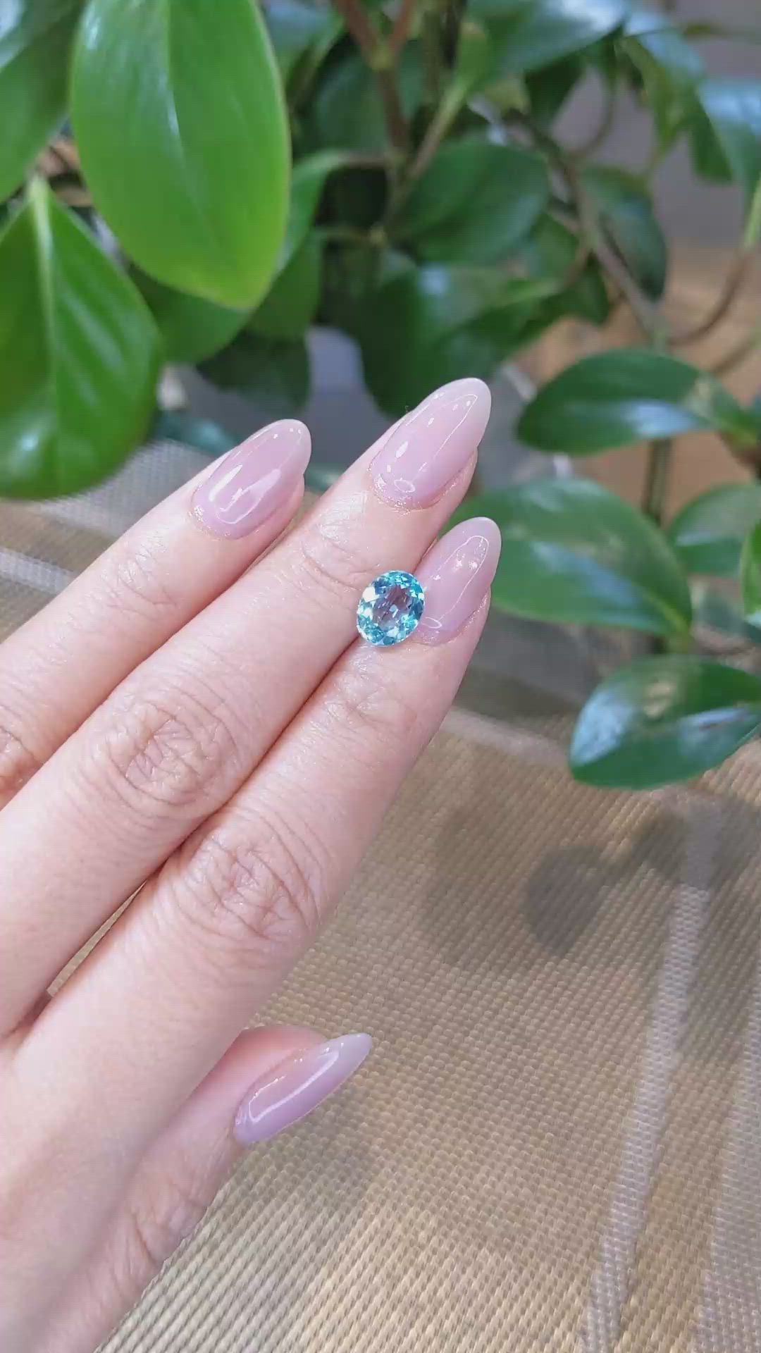 1.77 Ct. Apatite from Madagascar Size Video