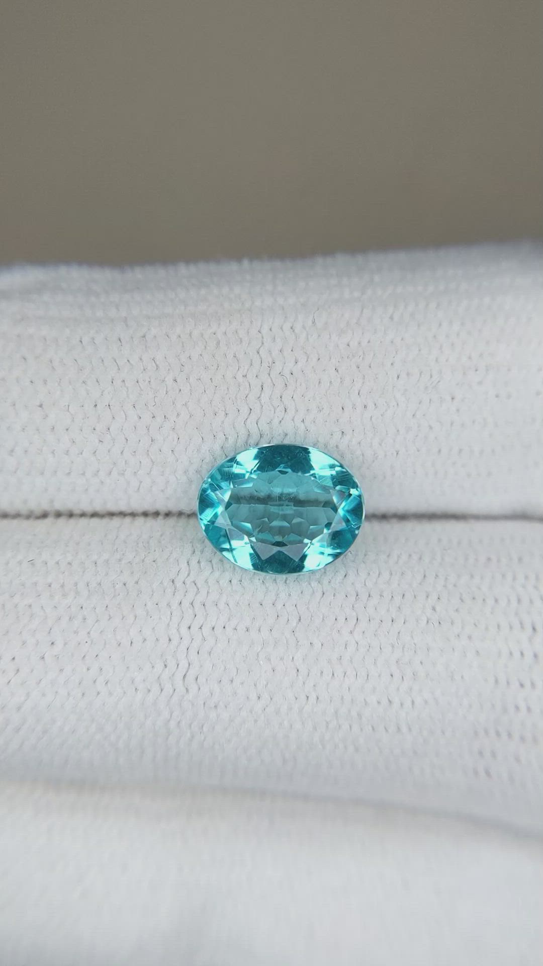 1.77 Ct. Apatite from Madagascar Size Video