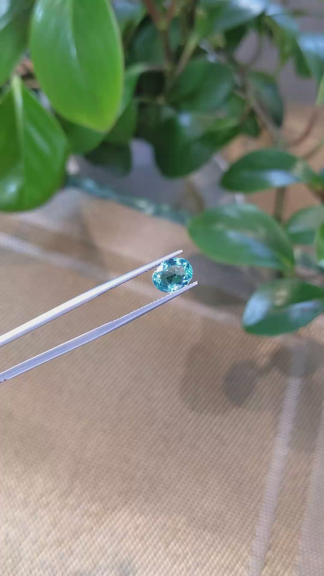 1.77 Ct. Apatite from Madagascar Size Video