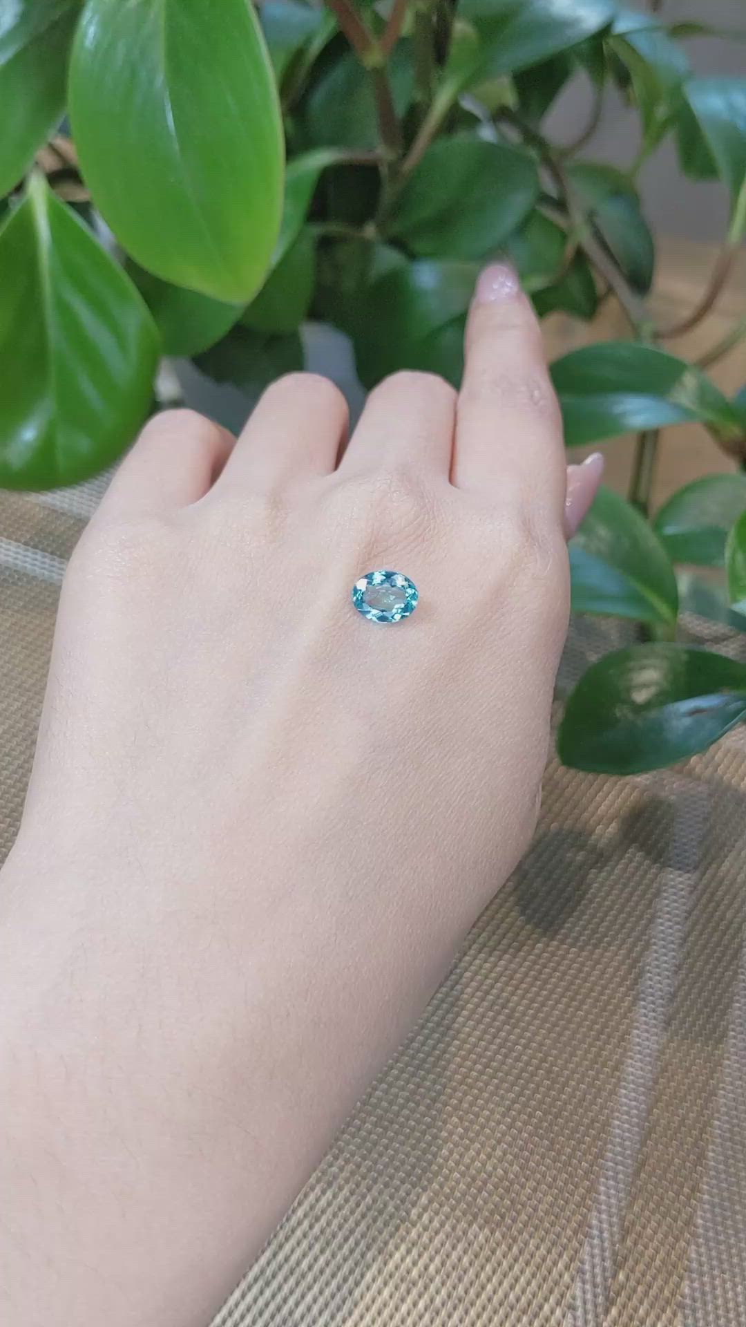 1.77 Ct. Apatite from Madagascar Size Video