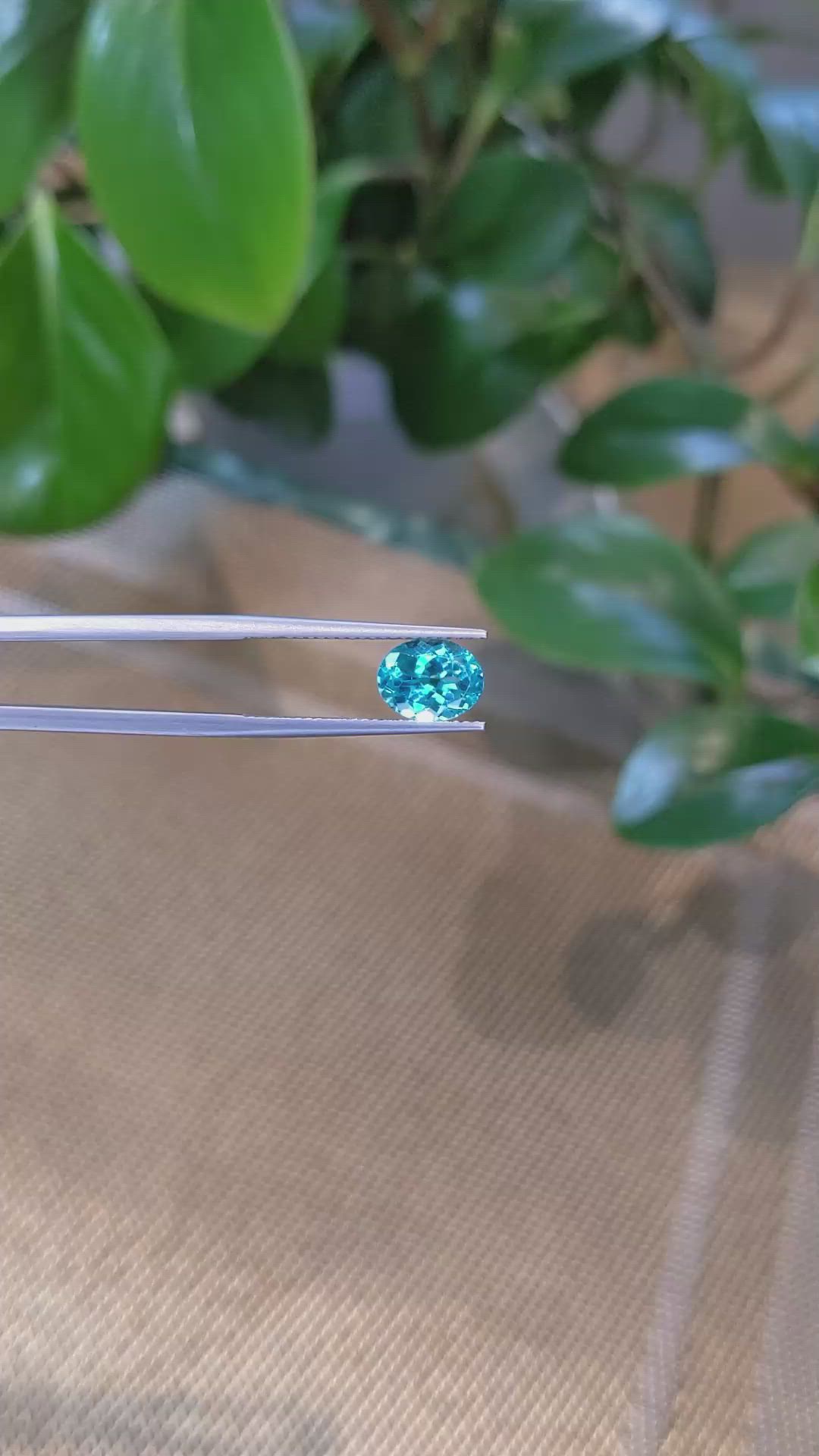 2.33 Ct. Apatite from Madagascar Size Video