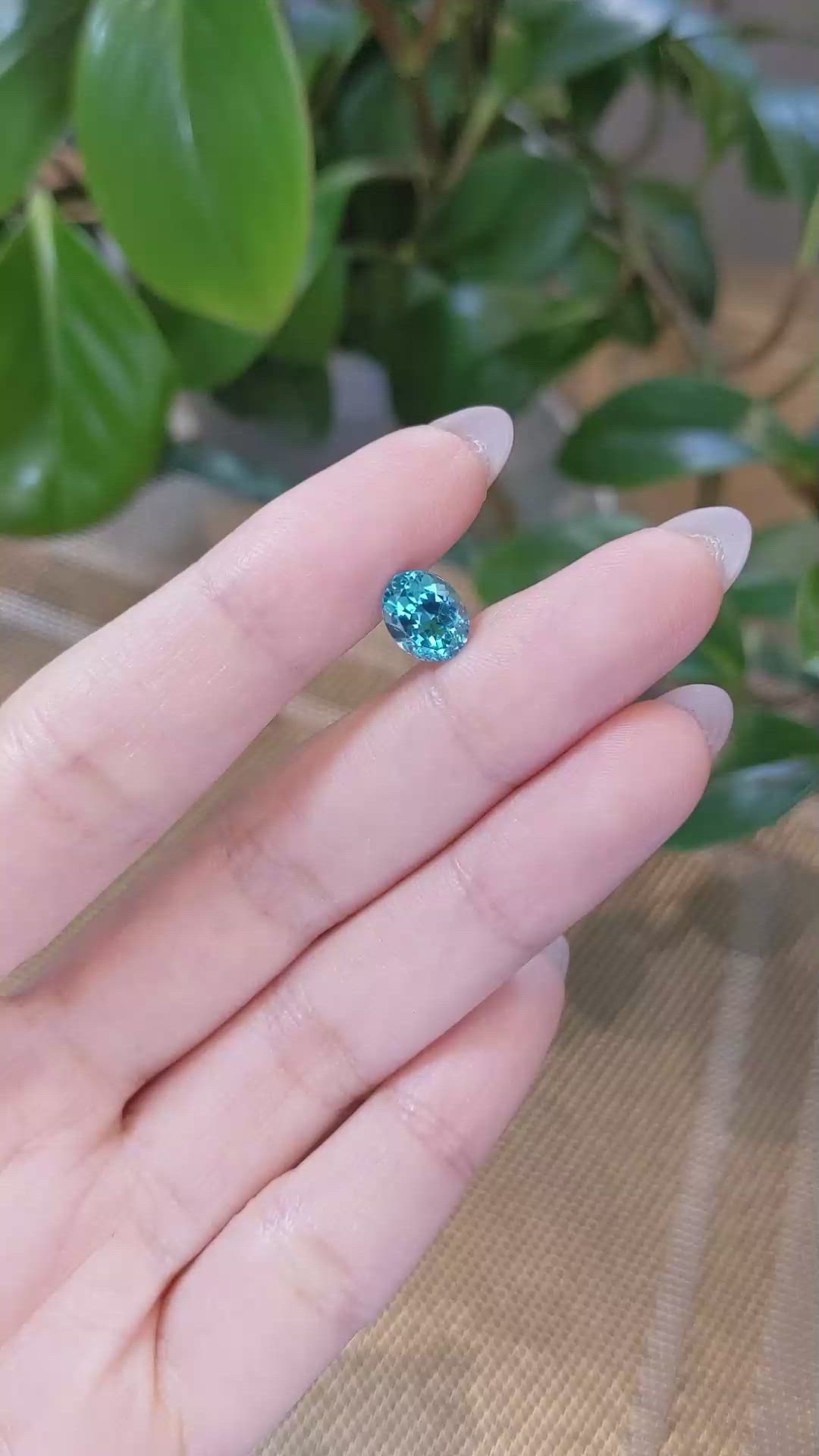 2.33 Ct. Apatite from Madagascar Size Video
