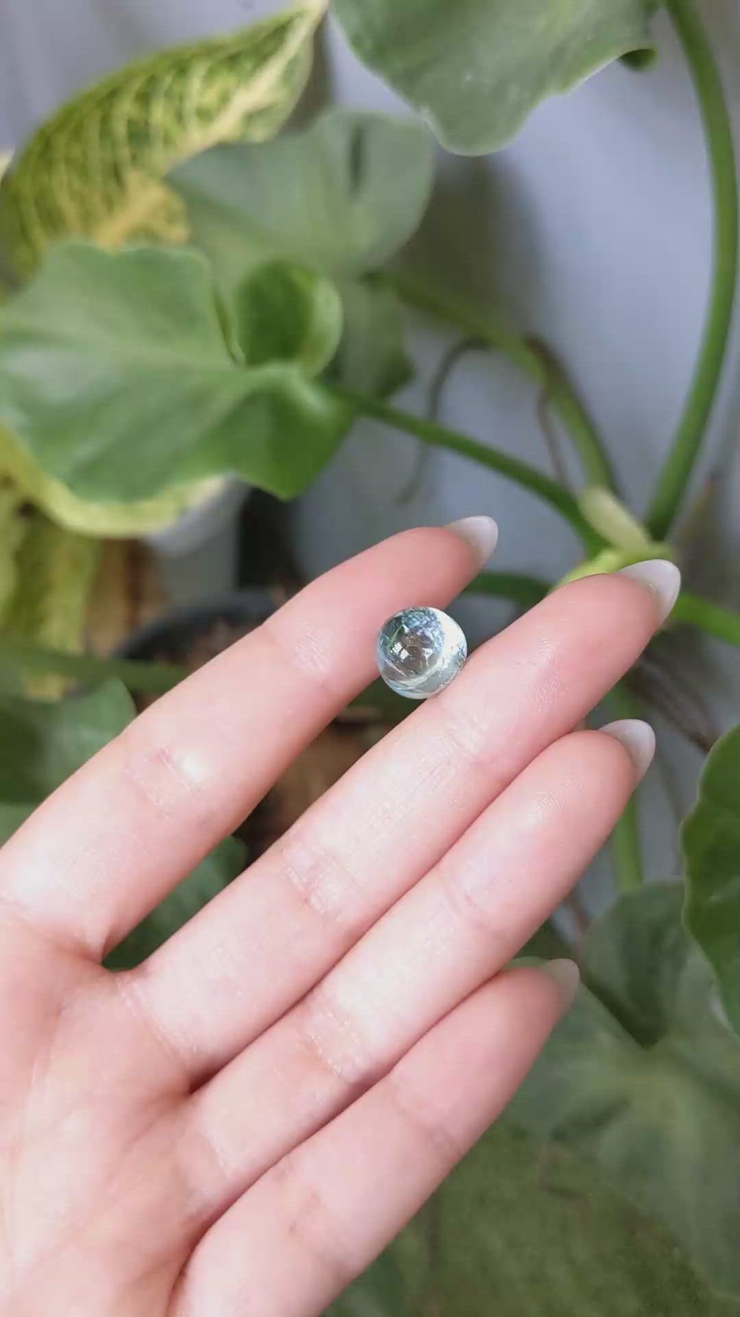 7.11 Ct. Cabochon Aquamarine from Madagascar Size Video