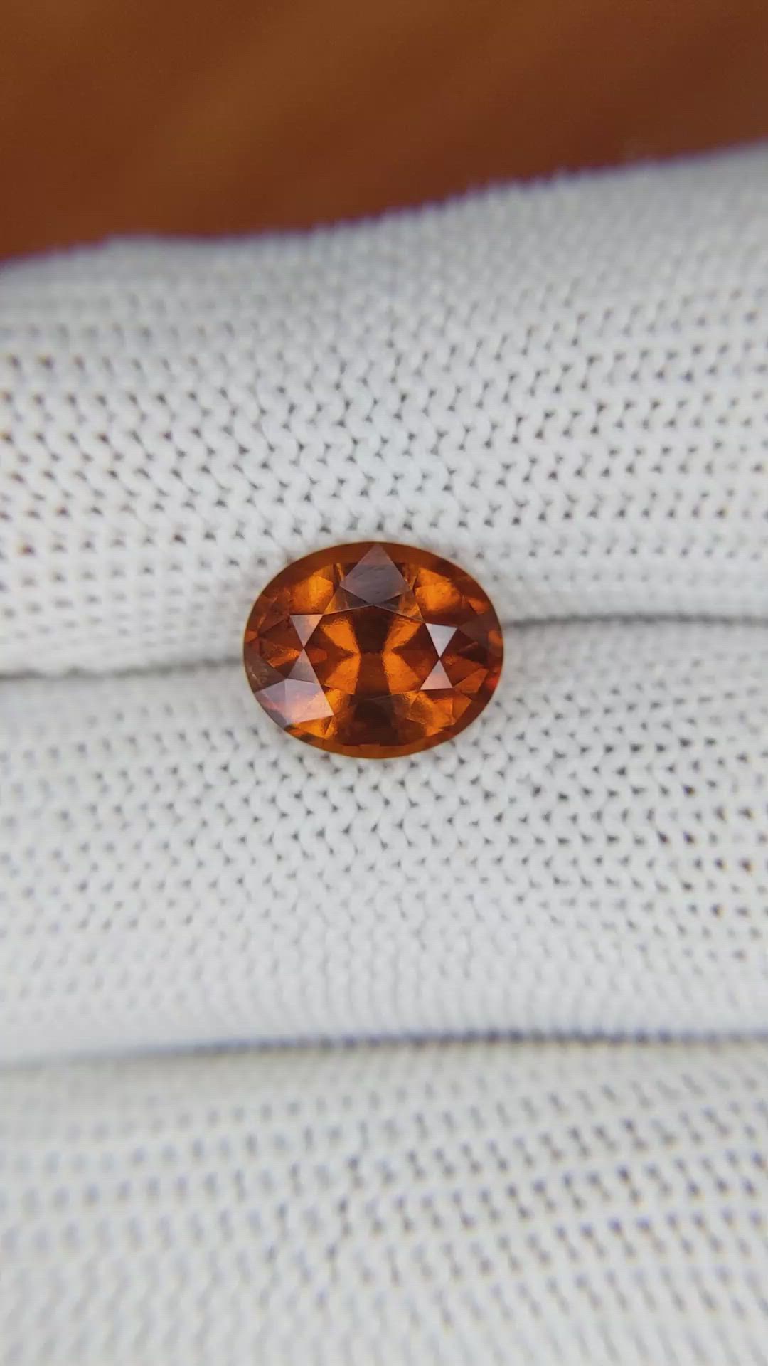 3.51 Ct. Hessonite Garnet from Madagascar Size Video